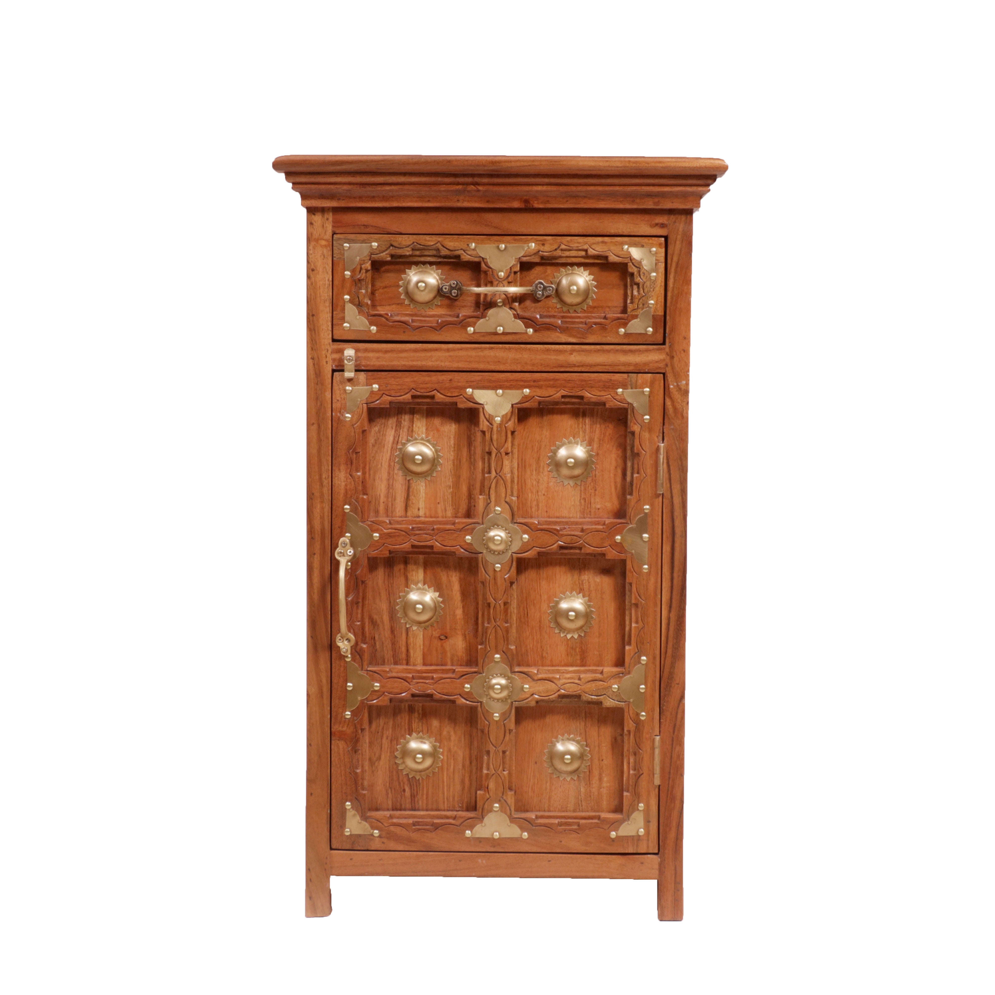 Exotic Carved Night Stand Bedside