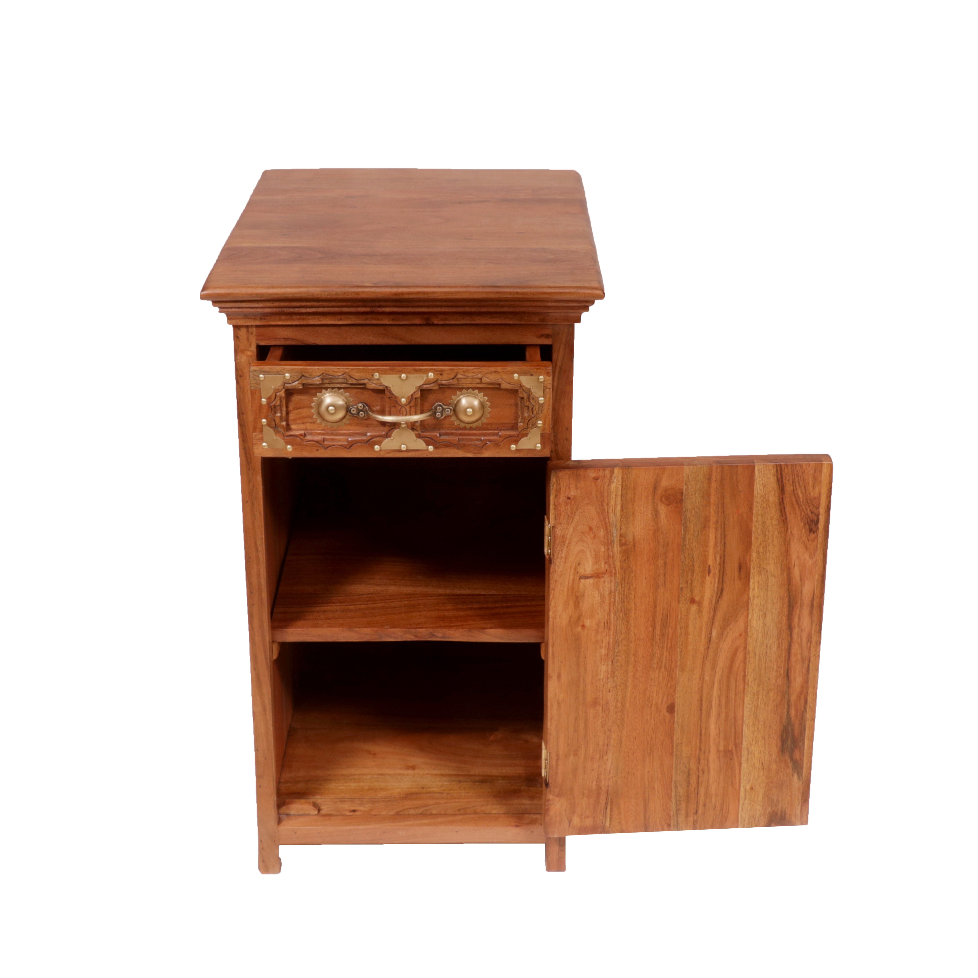 Exotic Carved Night Stand Bedside