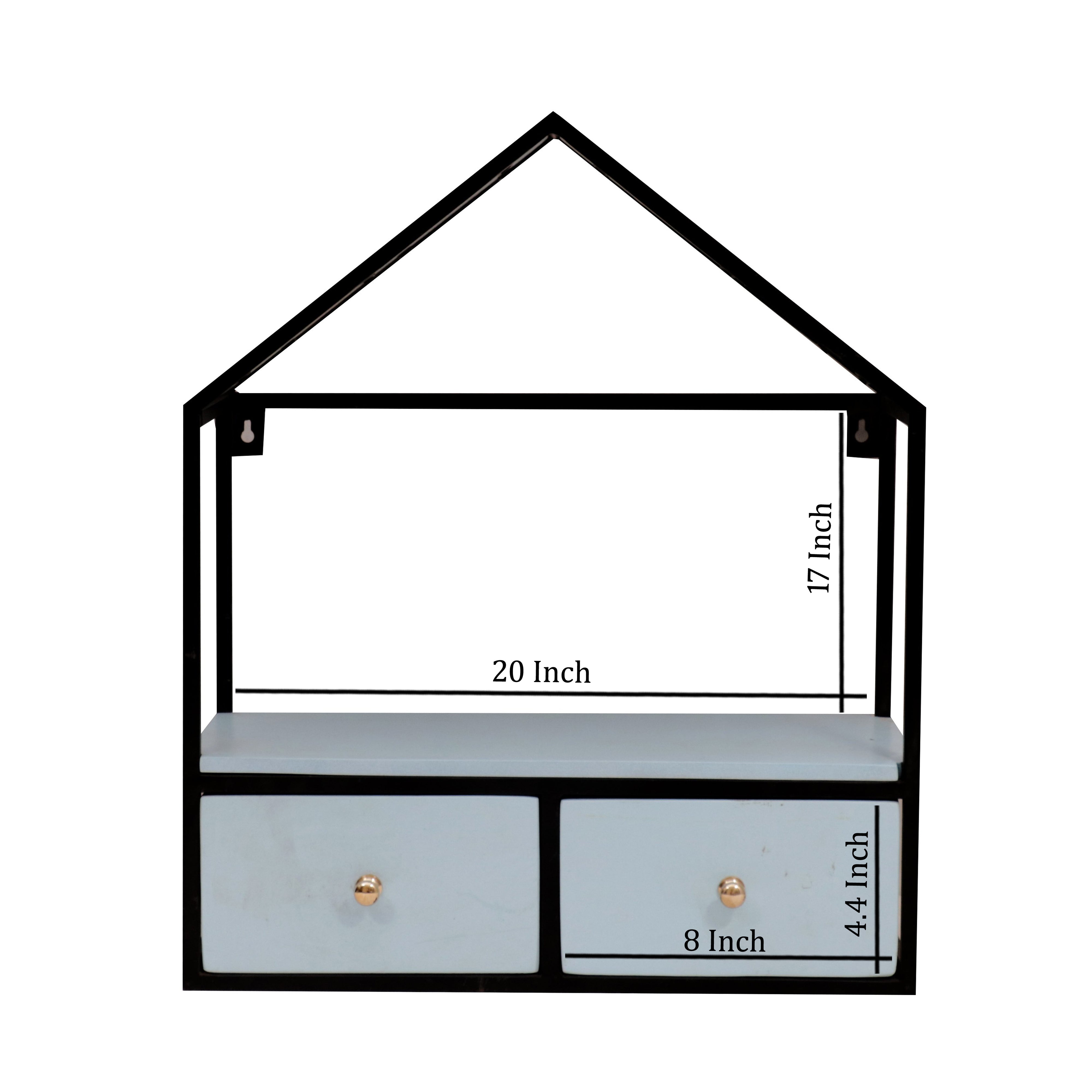 Home Shaped Shelving Unit Wall Rack