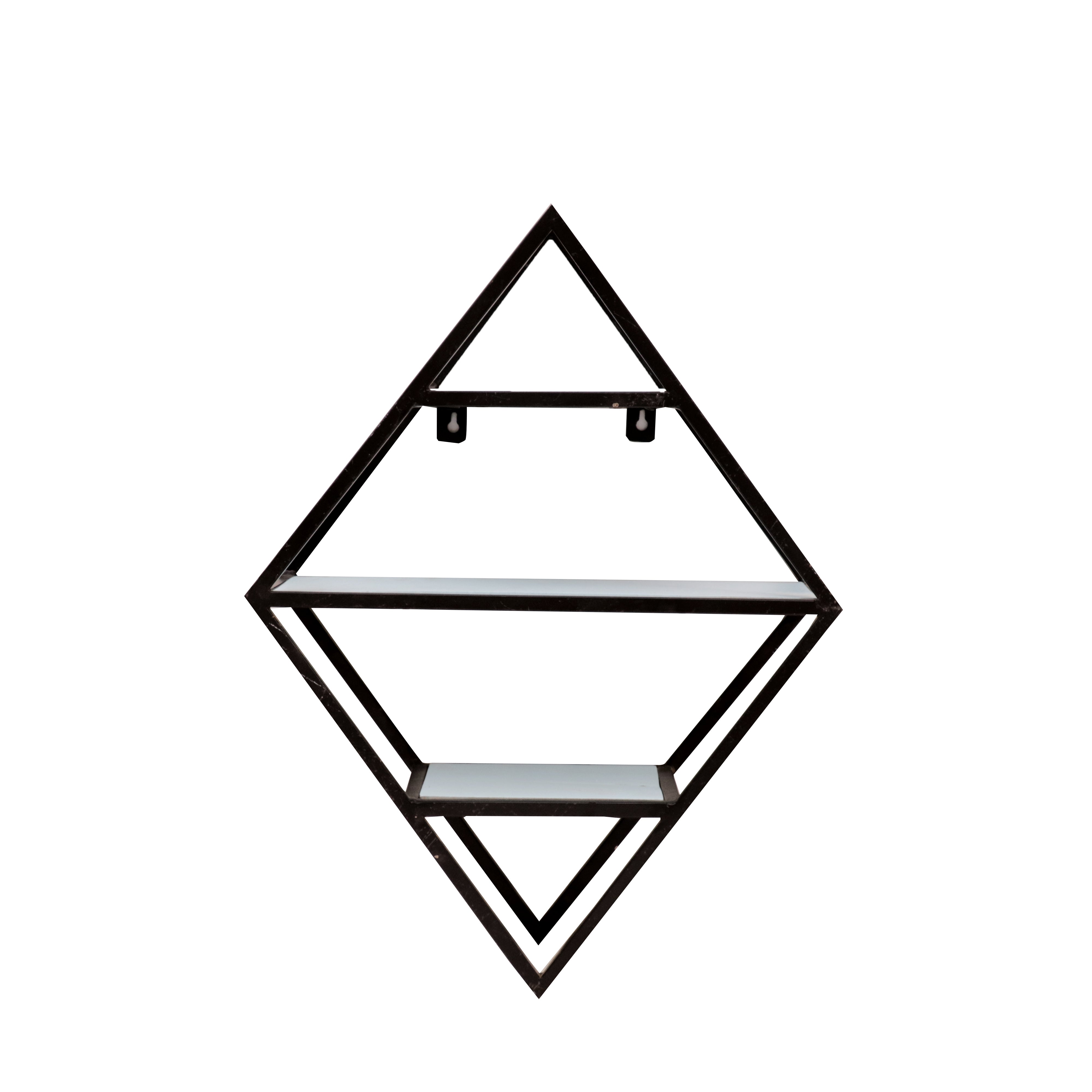 Dramatic Diamond Shelving Unit Wall Rack