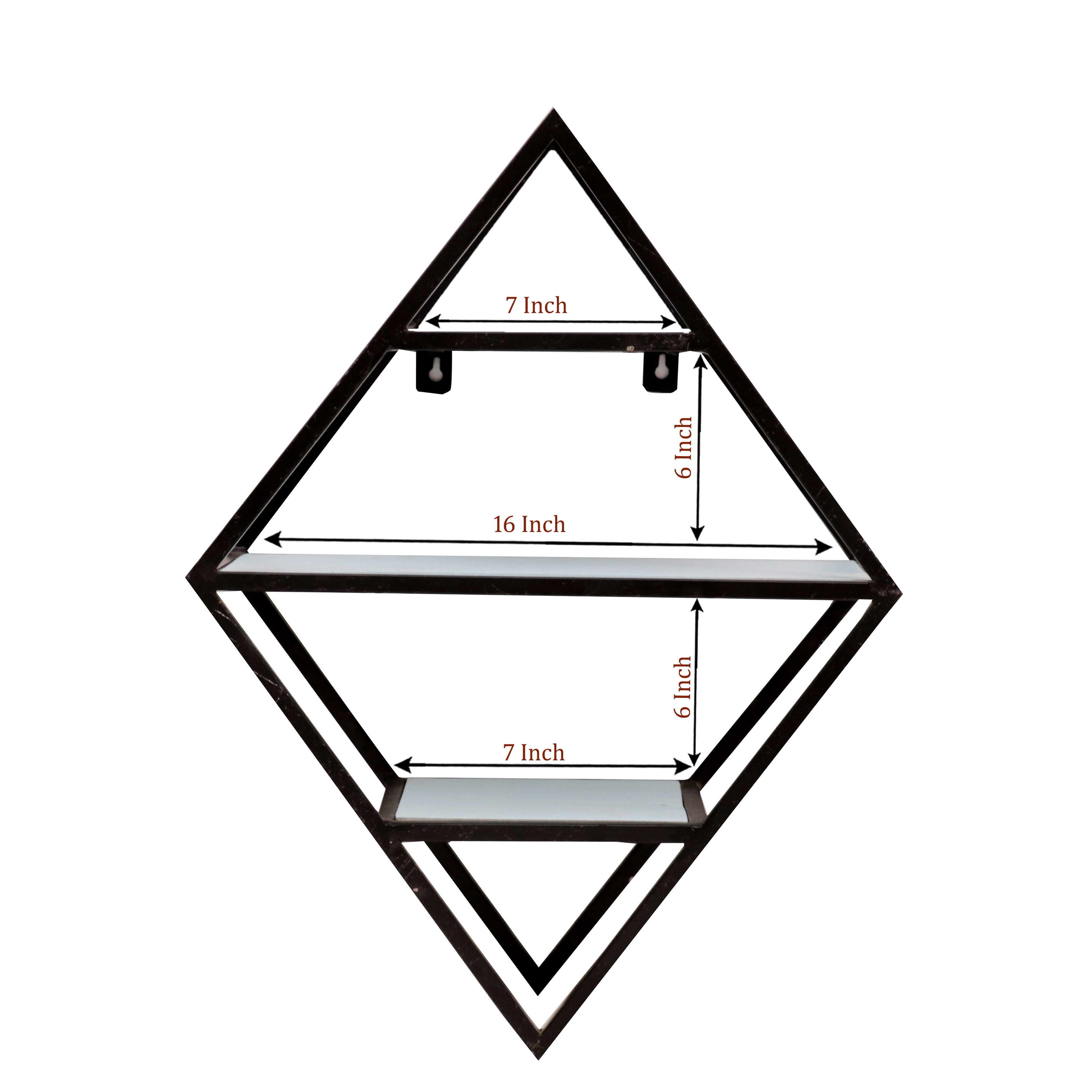 Dramatic Diamond Shelving Unit Wall Rack