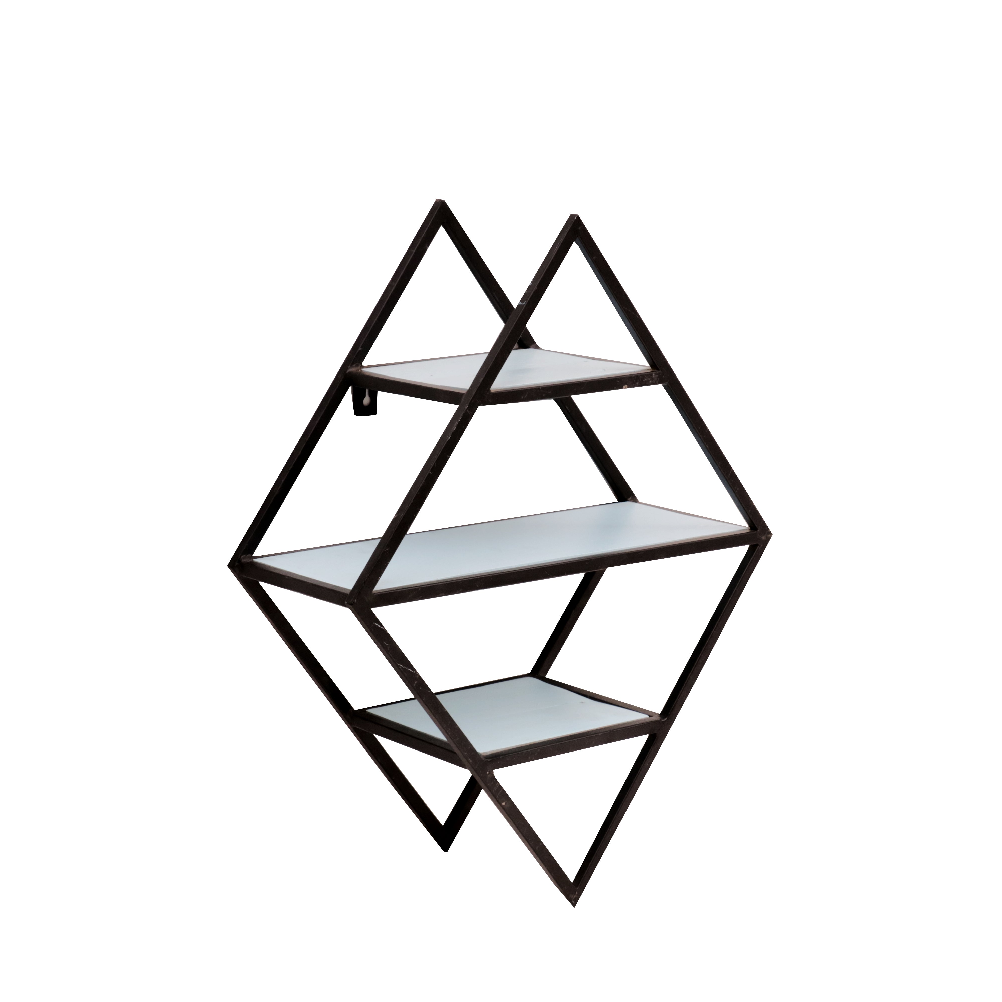 Dramatic Diamond Shelving Unit Wall Rack