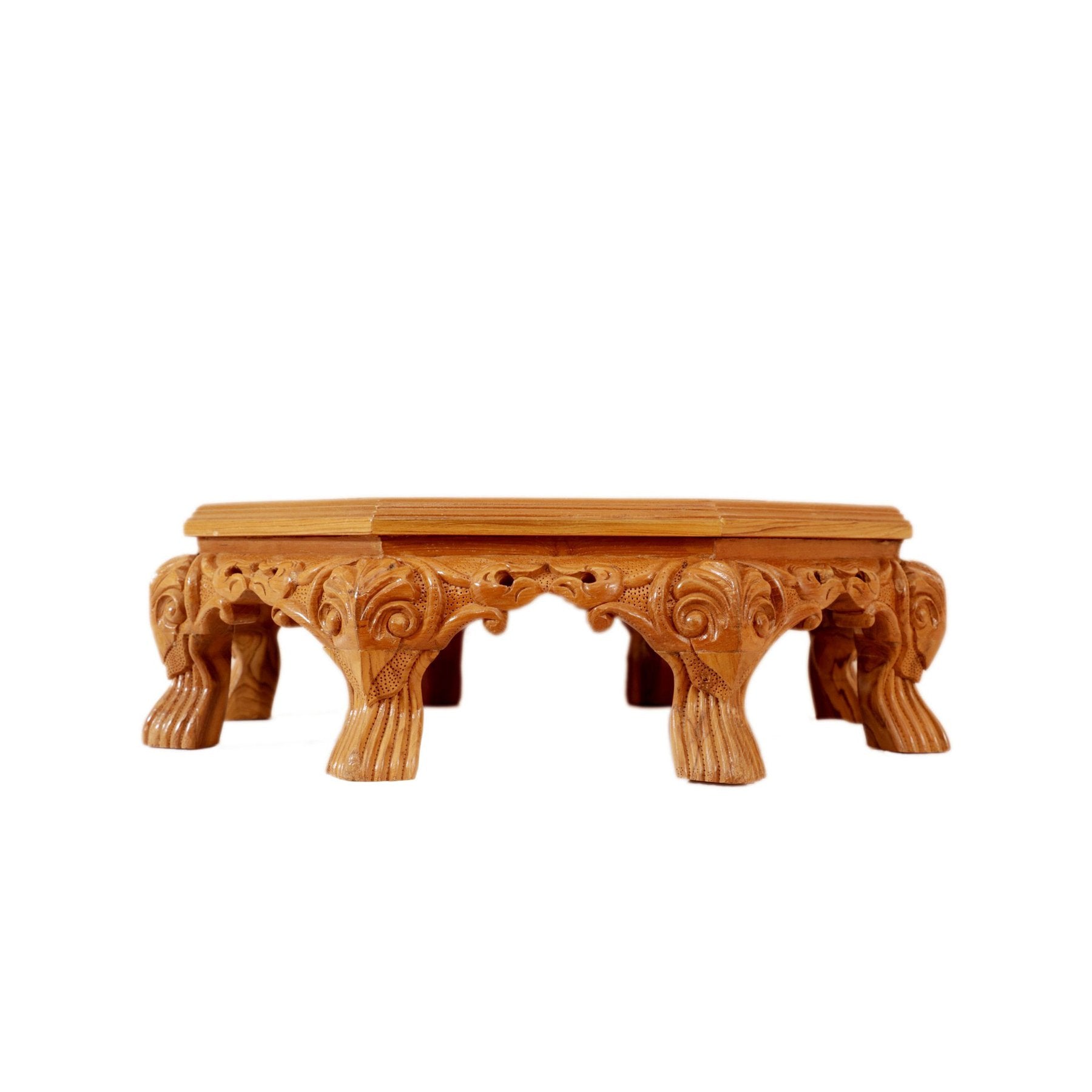 Dve Traditional TEAK Wood Octagonal Bajot Bajot