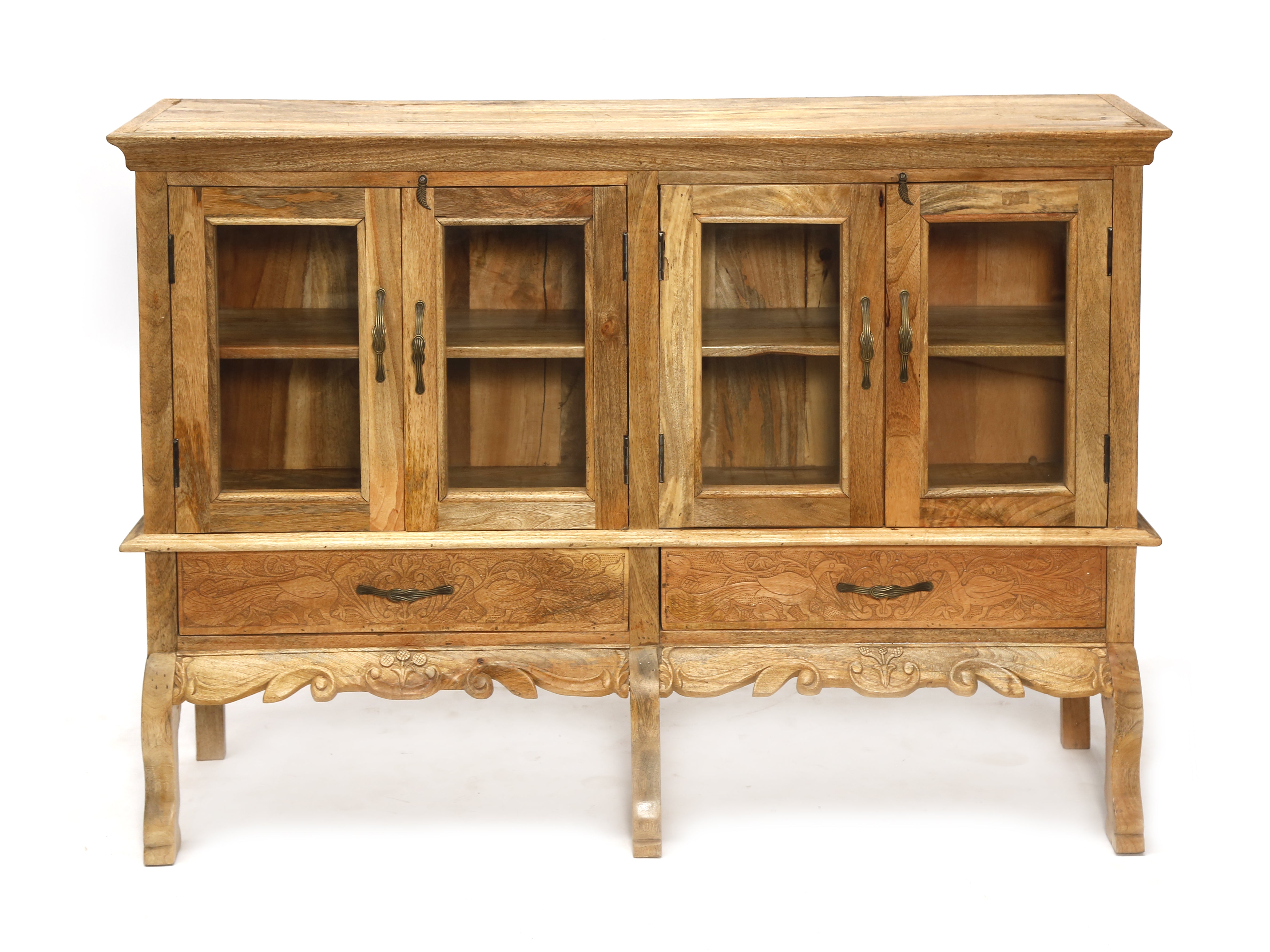 Wide Intricately Designed Cabinet Cupboard