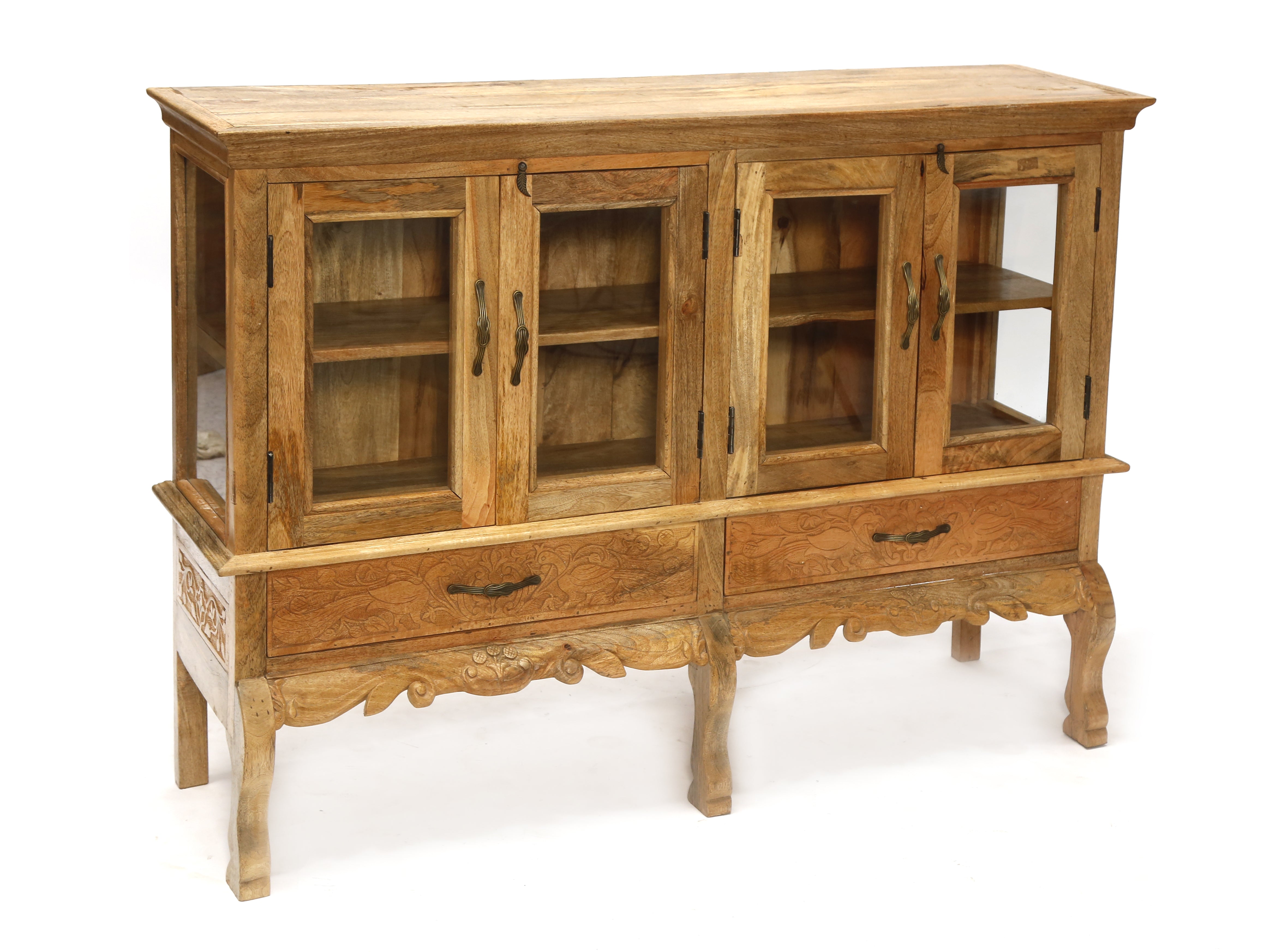 Wide Intricately Designed Cabinet Cupboard