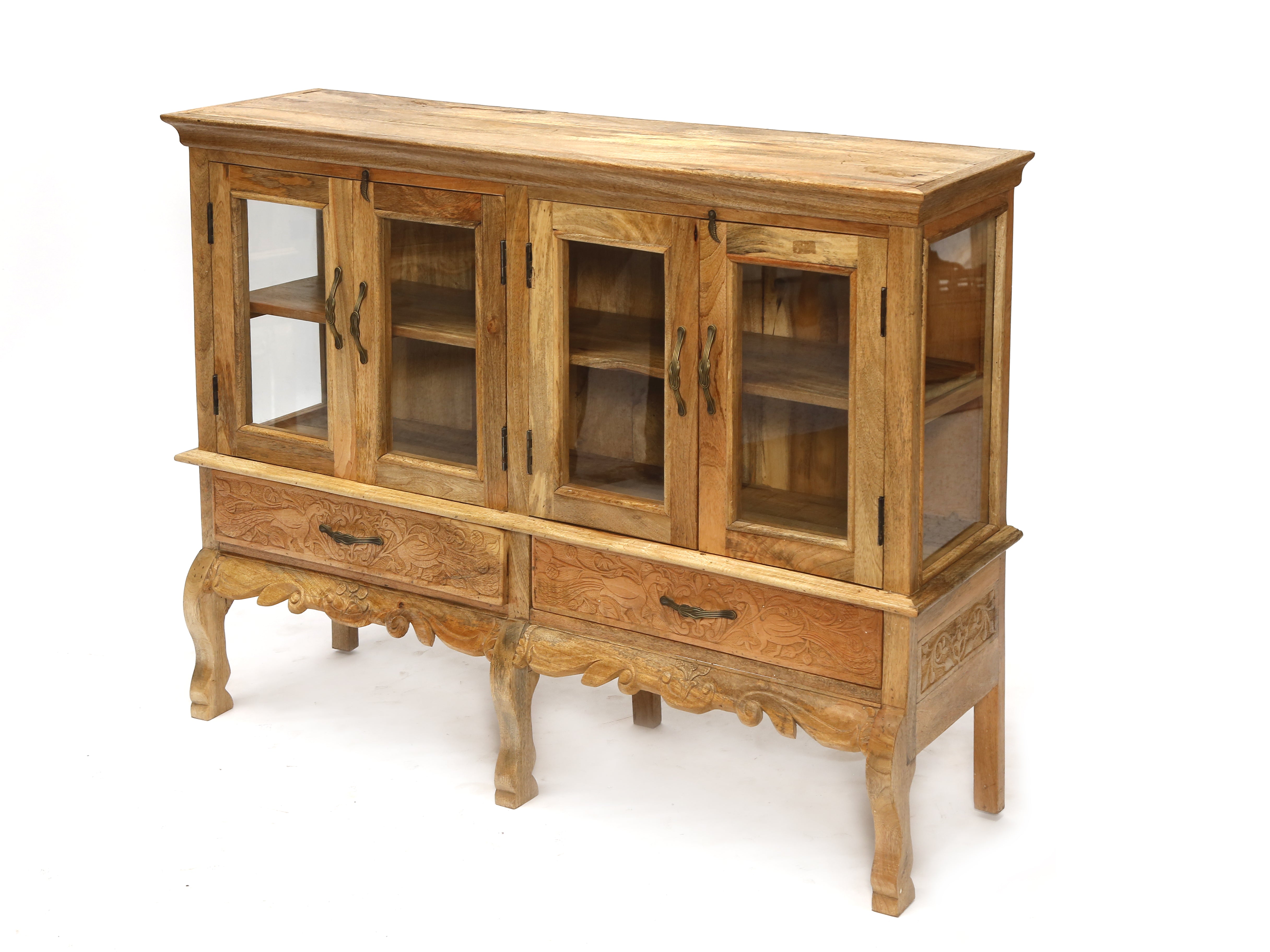 Wide Intricately Designed Cabinet Cupboard