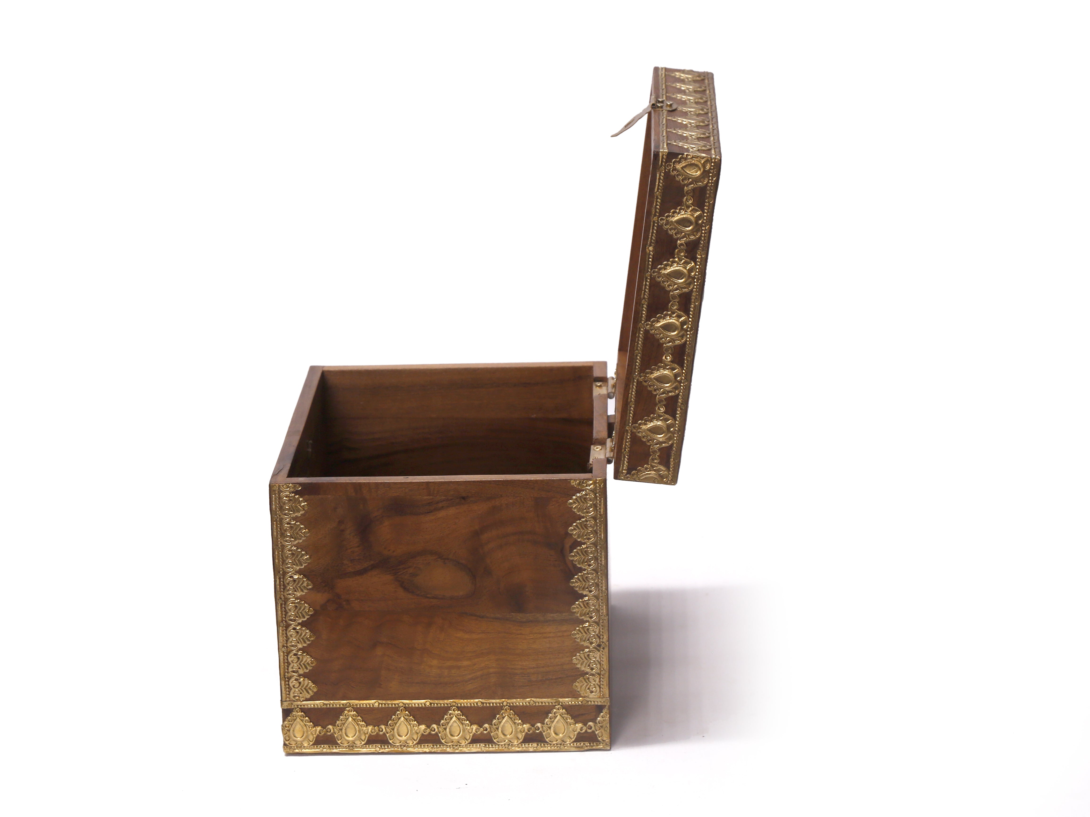 Wooden Square Box Medium (8 x 7 x 7 Inch) Wooden Box