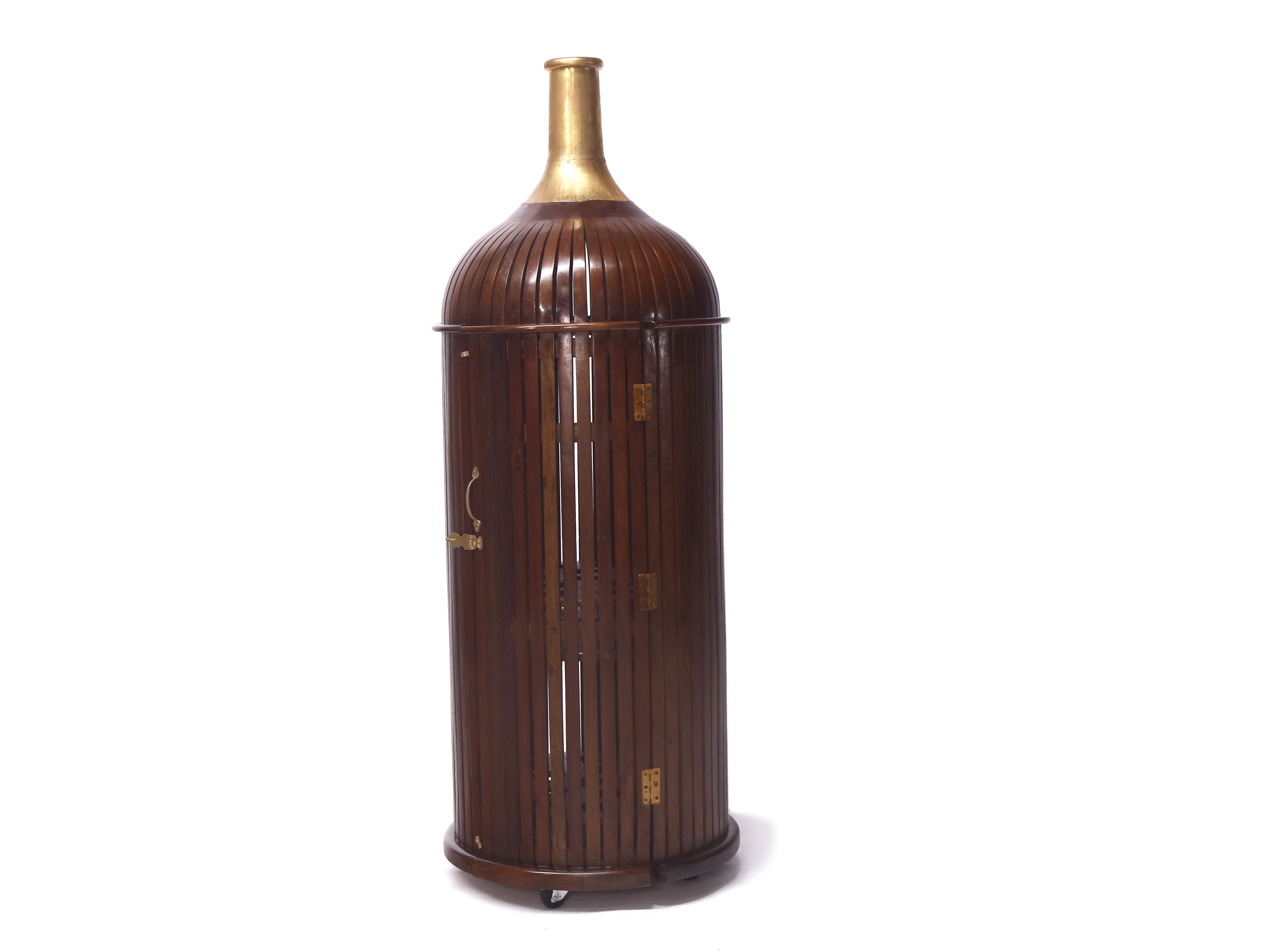Classy Bottled Shaped Bar Bar Cabinet