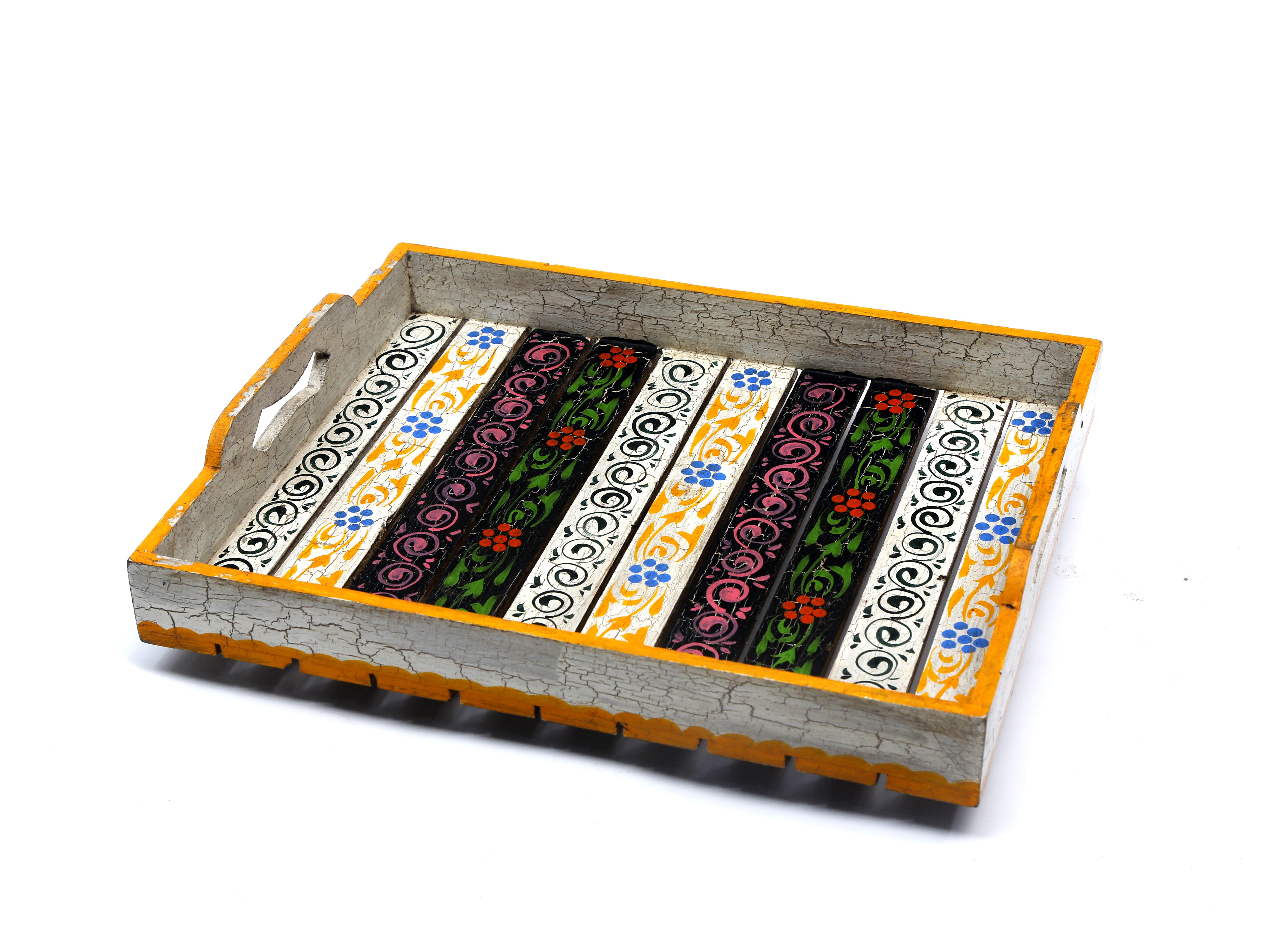 Distressed Painted Tray Set Tray