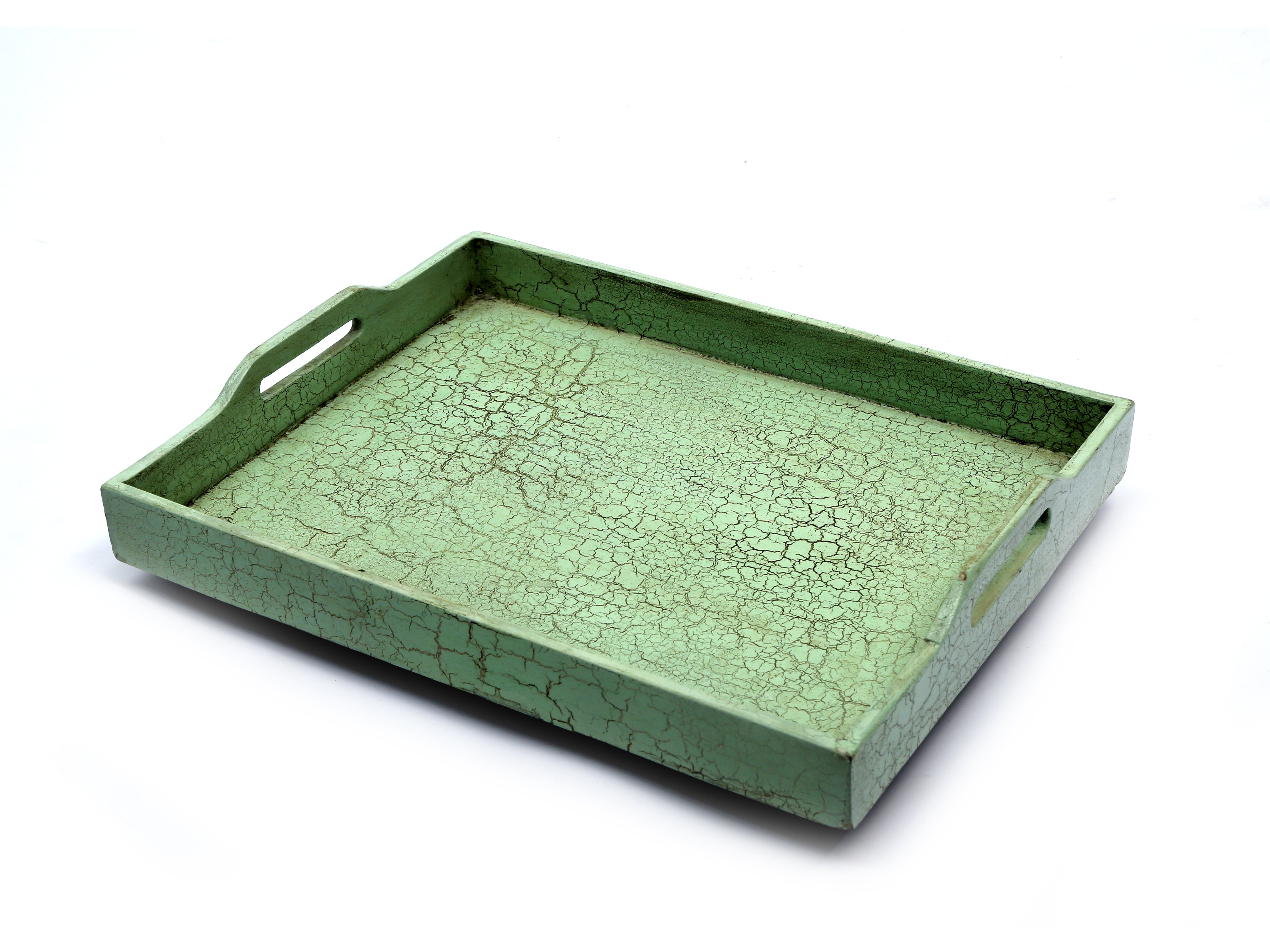 Mint Green Distressed Tray Set Tray