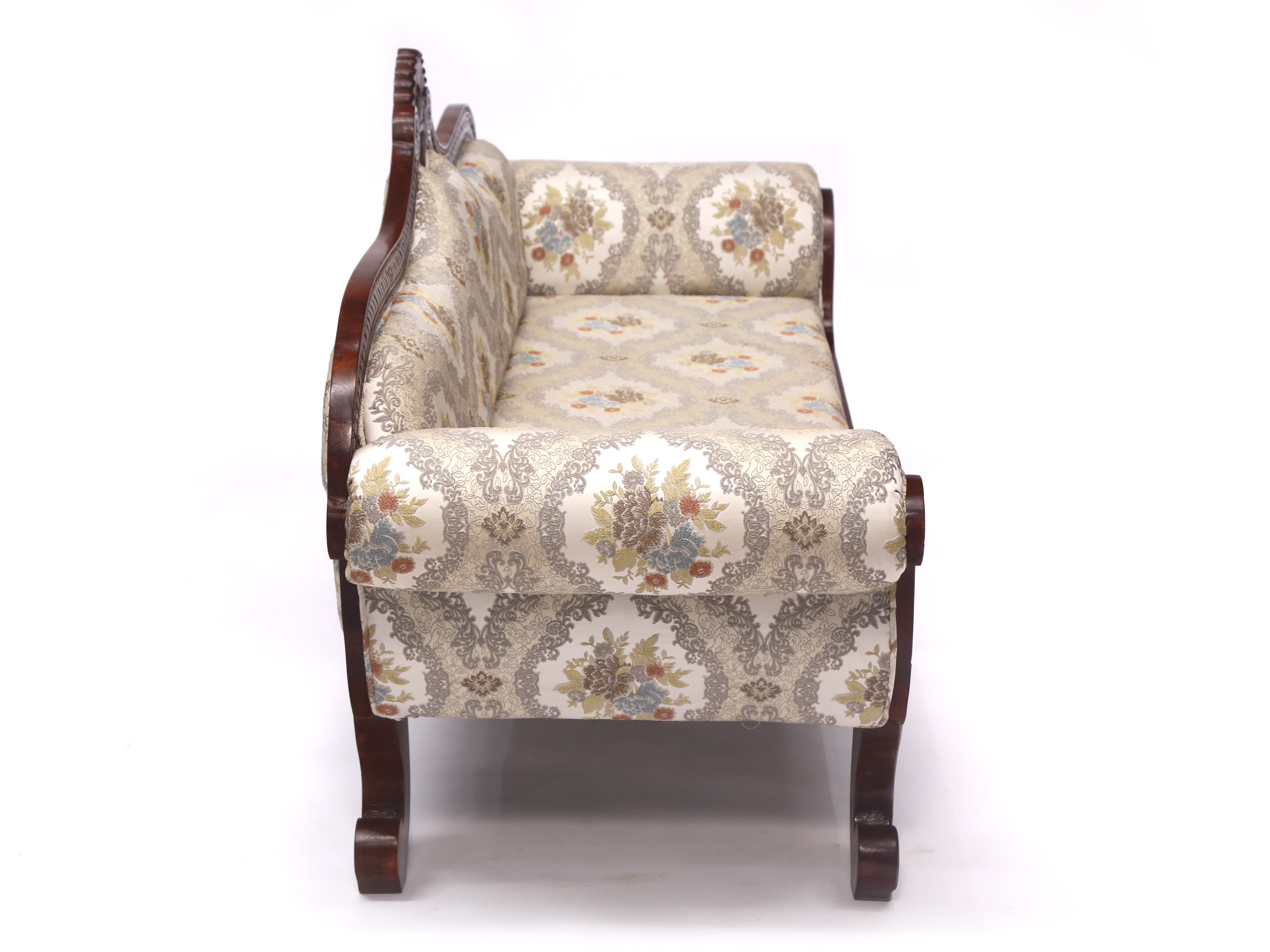 Solid Teak Intricate Carved 3 Seater Sofa Sofa