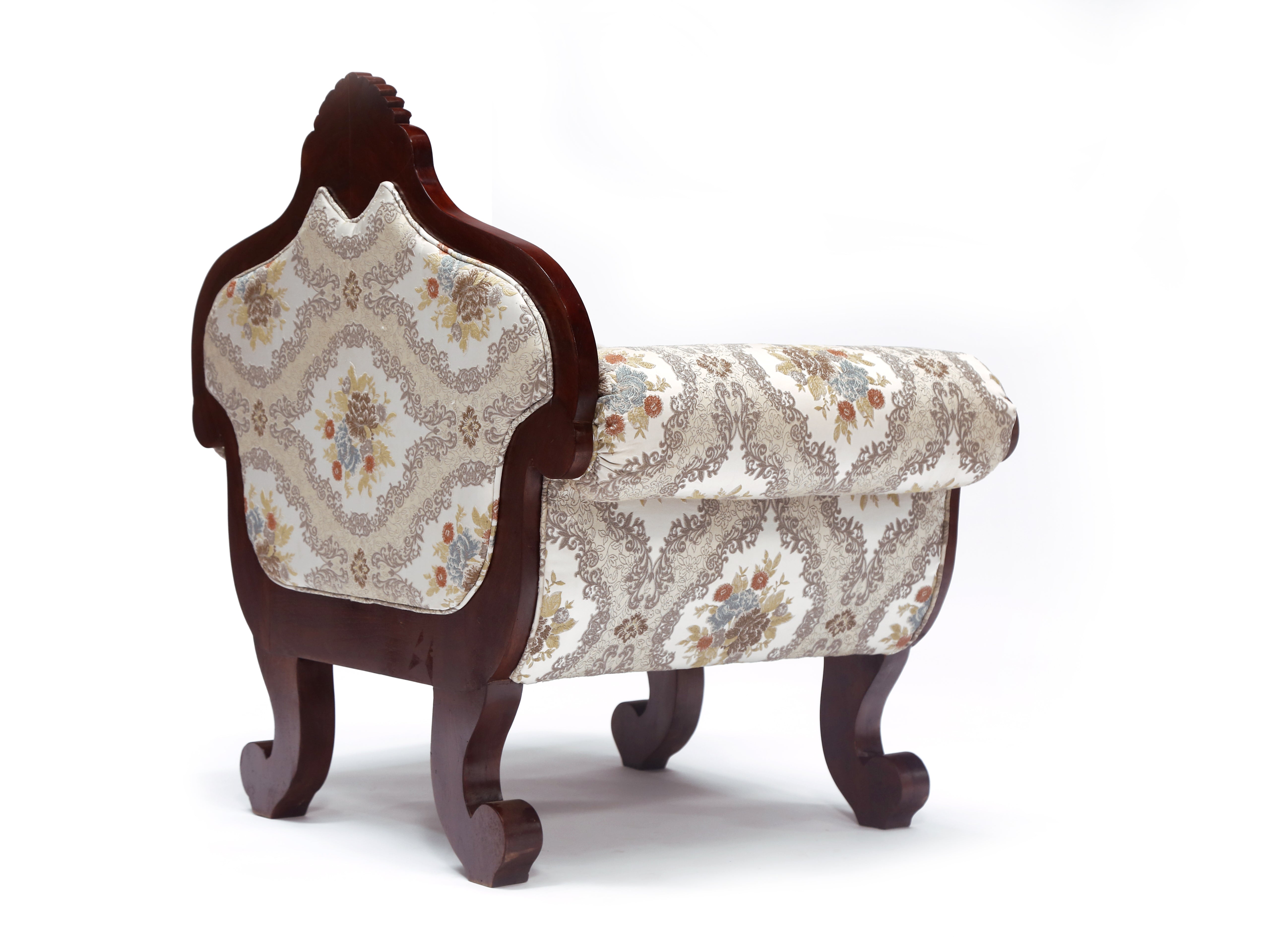 Solid Teak Intricate Carved Single Seater Sofa Sofa