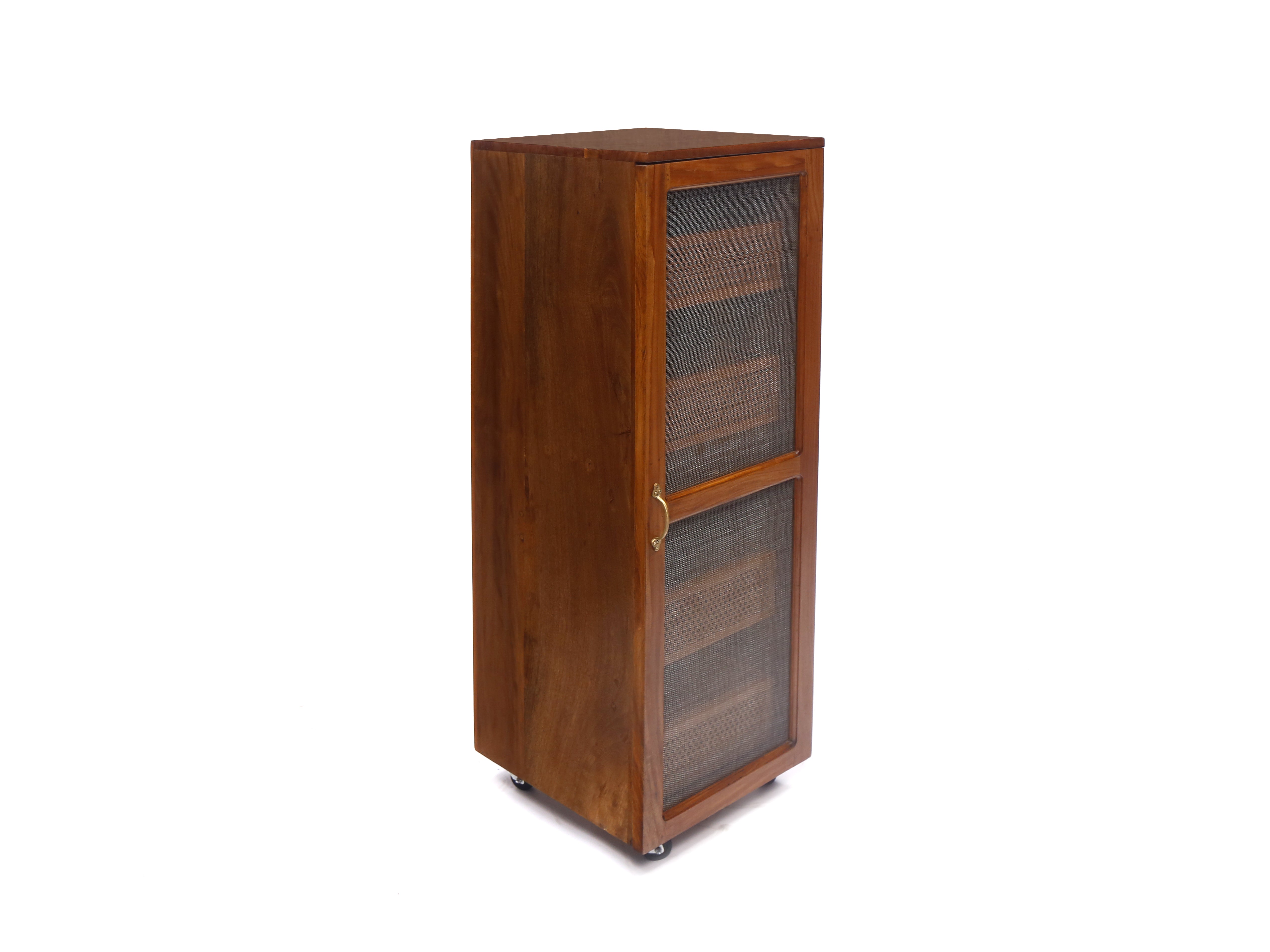 Wooden Long Vegetable Basket Trolley Fruit & Vegetable Cabinet