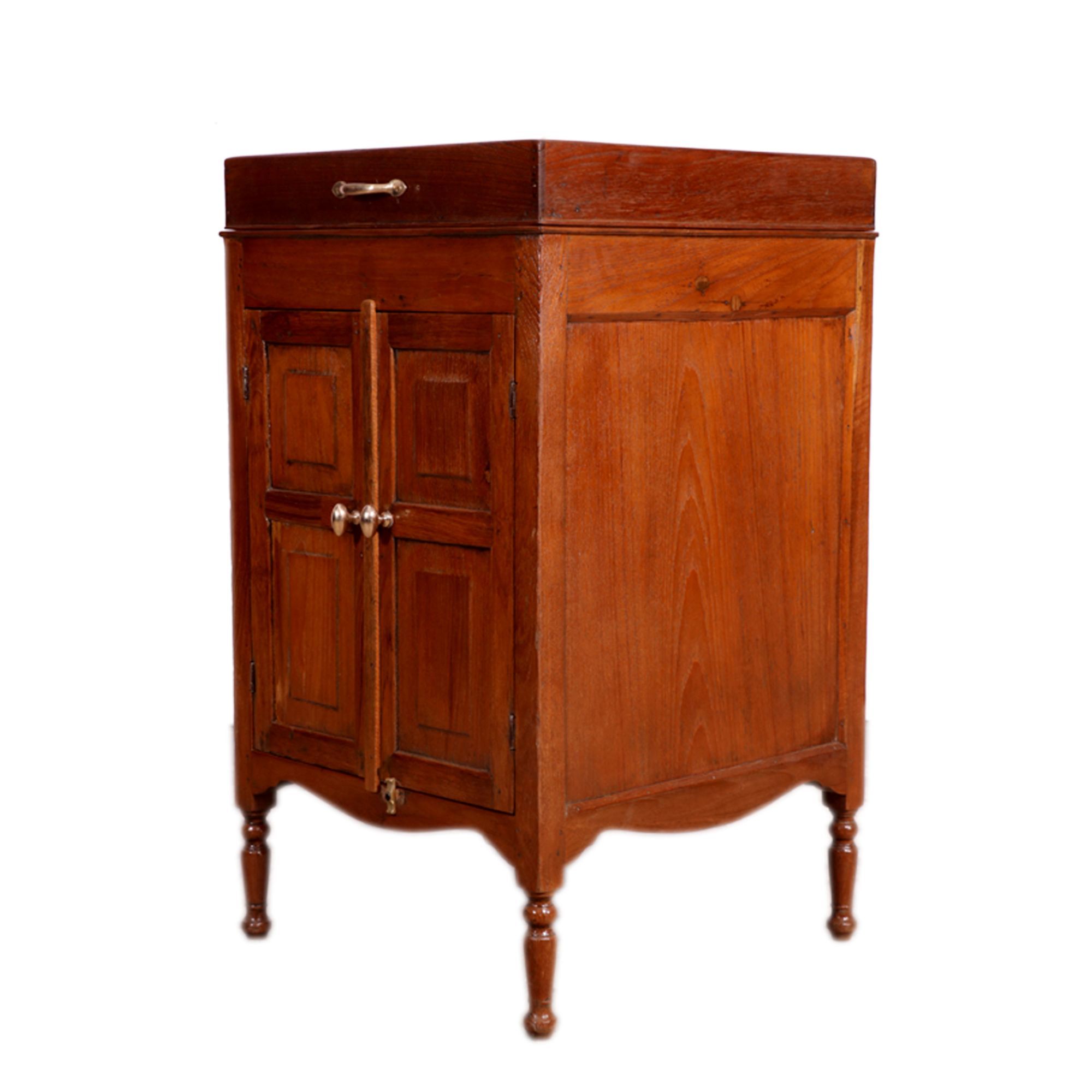 Square Compact Cabinet with Portable Mirror Cupboard