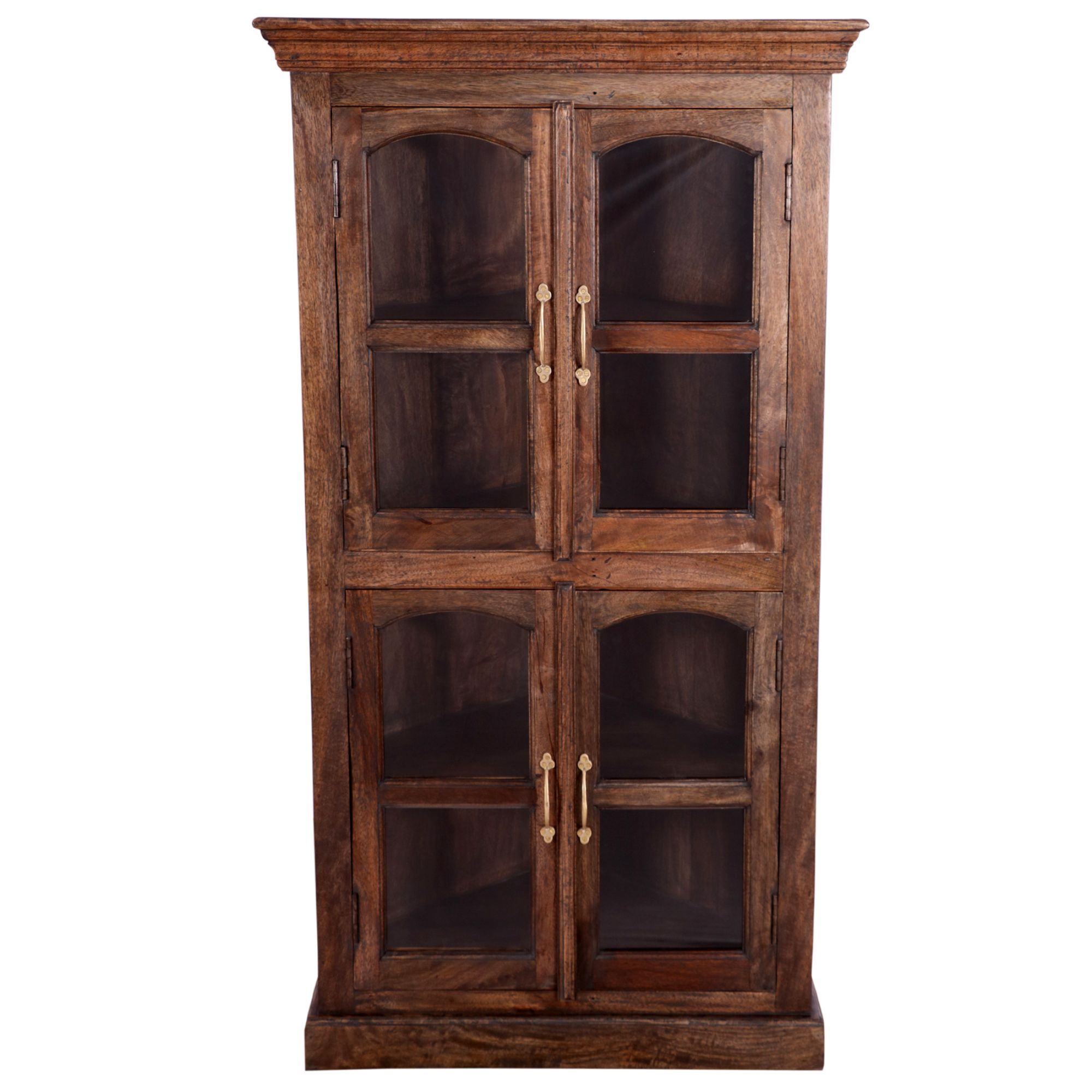 Vintage 4-tier Corner Display Cabinet Corner Cabinet