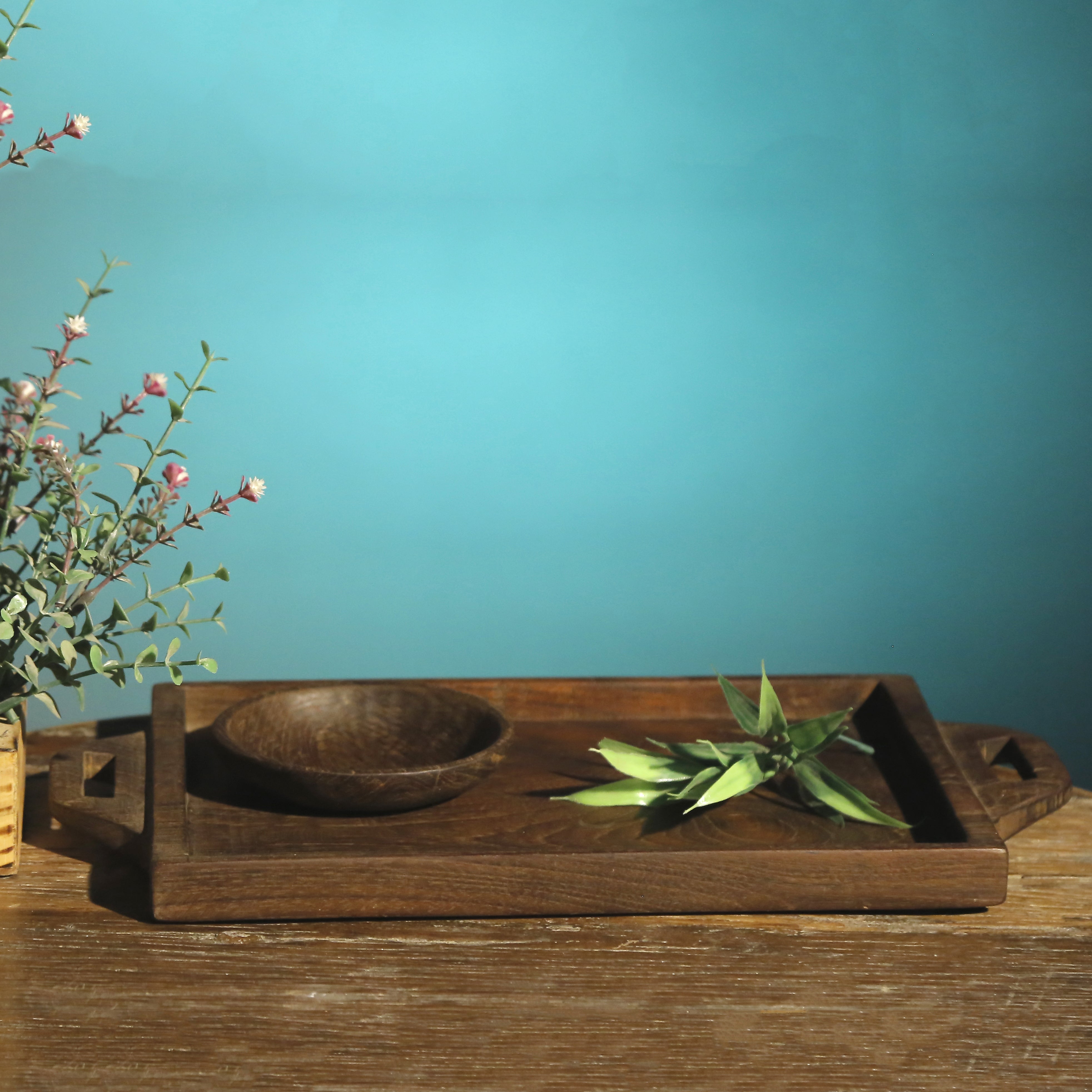 Classic Wooden Rectangle Tray Platter
