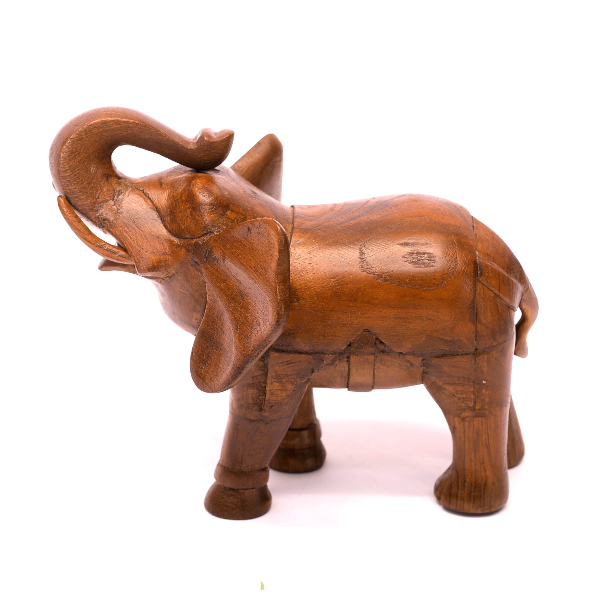 Alluring Wooden Elephant Showpiece Animal Figurine