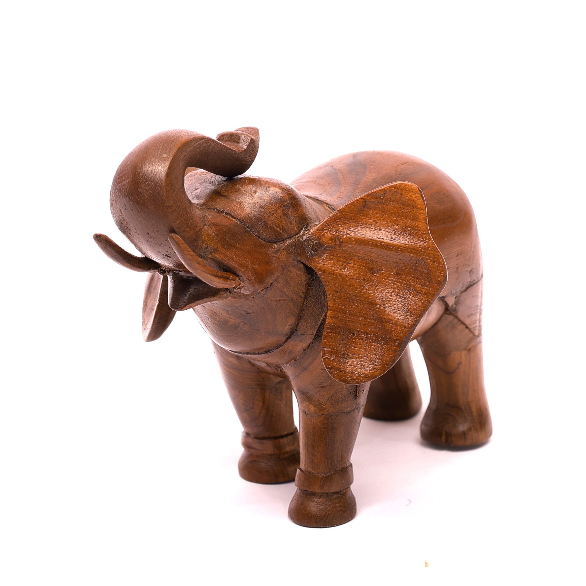 Alluring Wooden Elephant Showpiece Animal Figurine