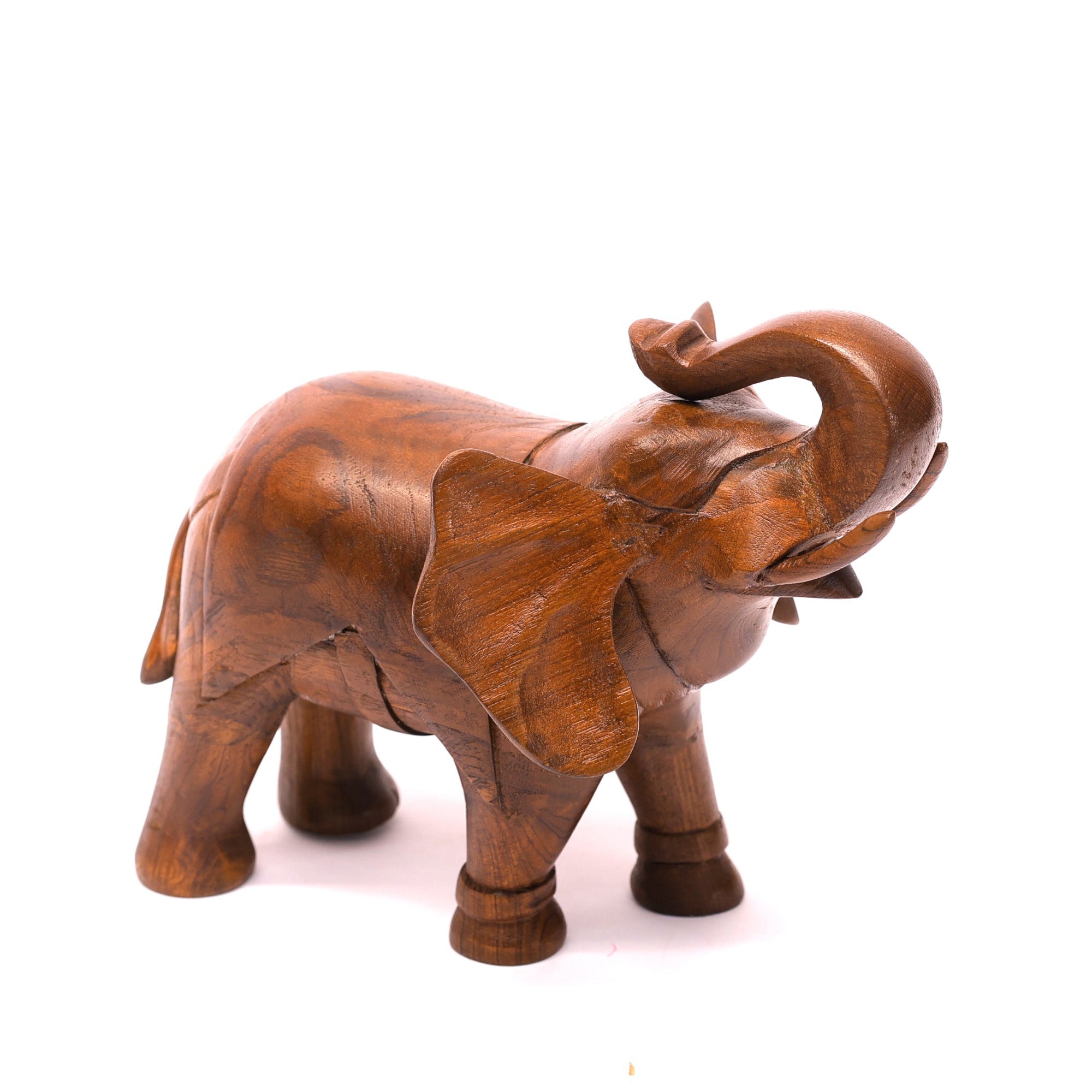 Alluring Wooden Elephant Showpiece Animal Figurine