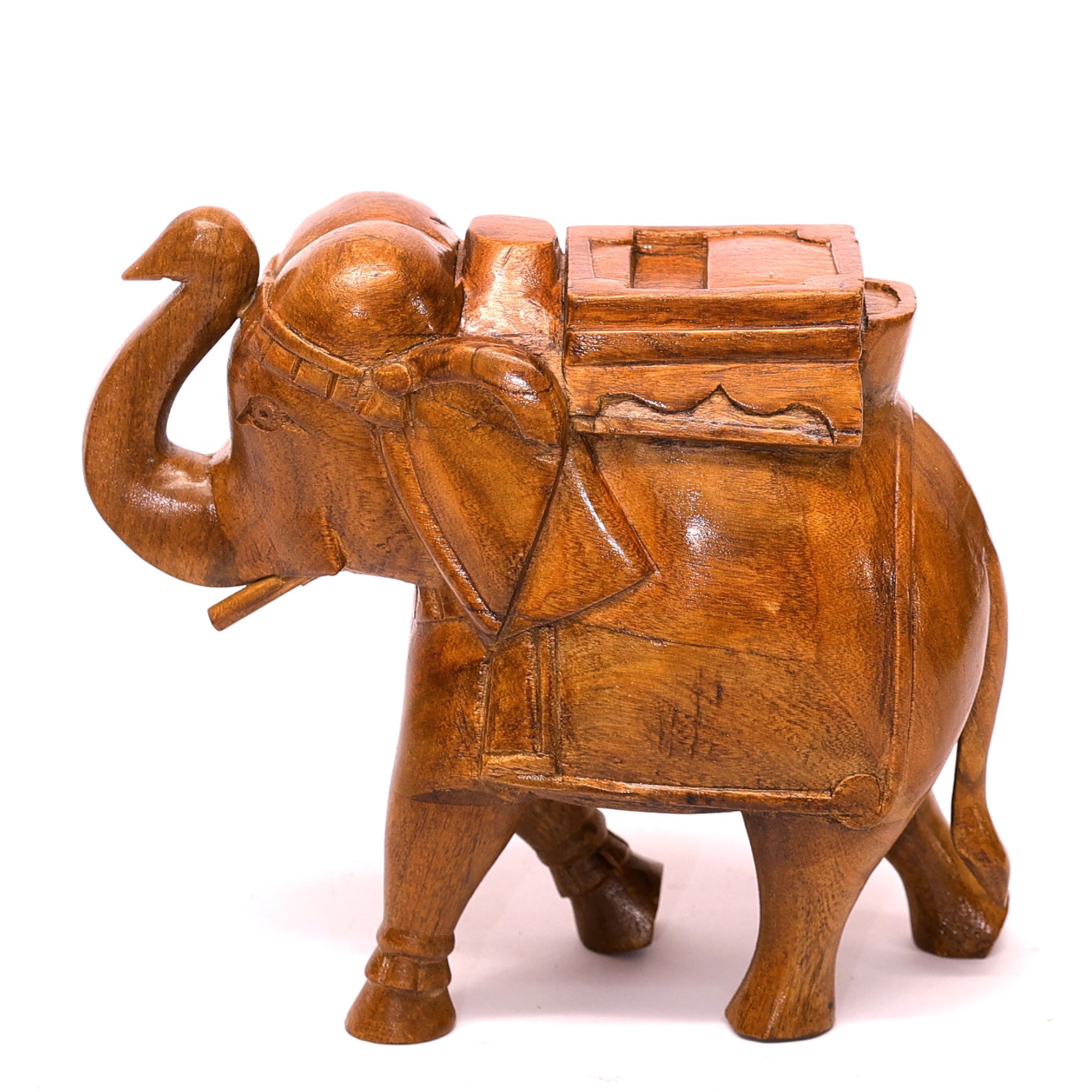 Handcrafted Rajwadi Elephant Showpiece Animal Figurine