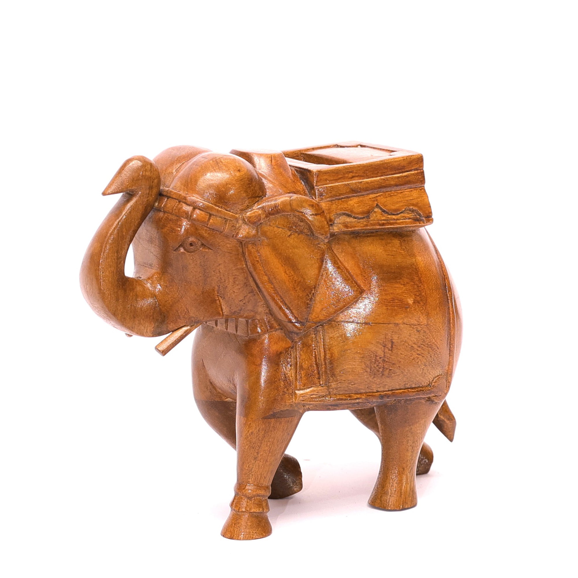Handcrafted Rajwadi Elephant Showpiece Animal Figurine