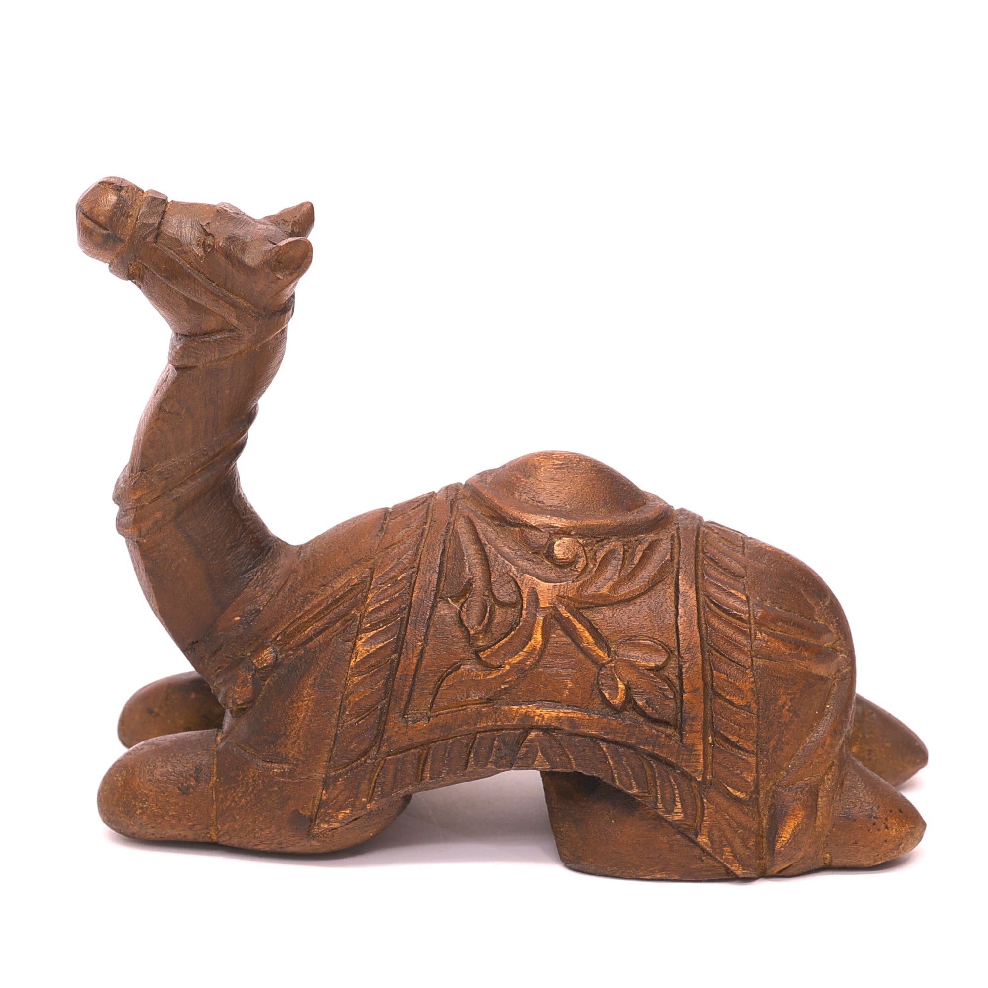 Wooden Camel Showpiece Animal Figurine