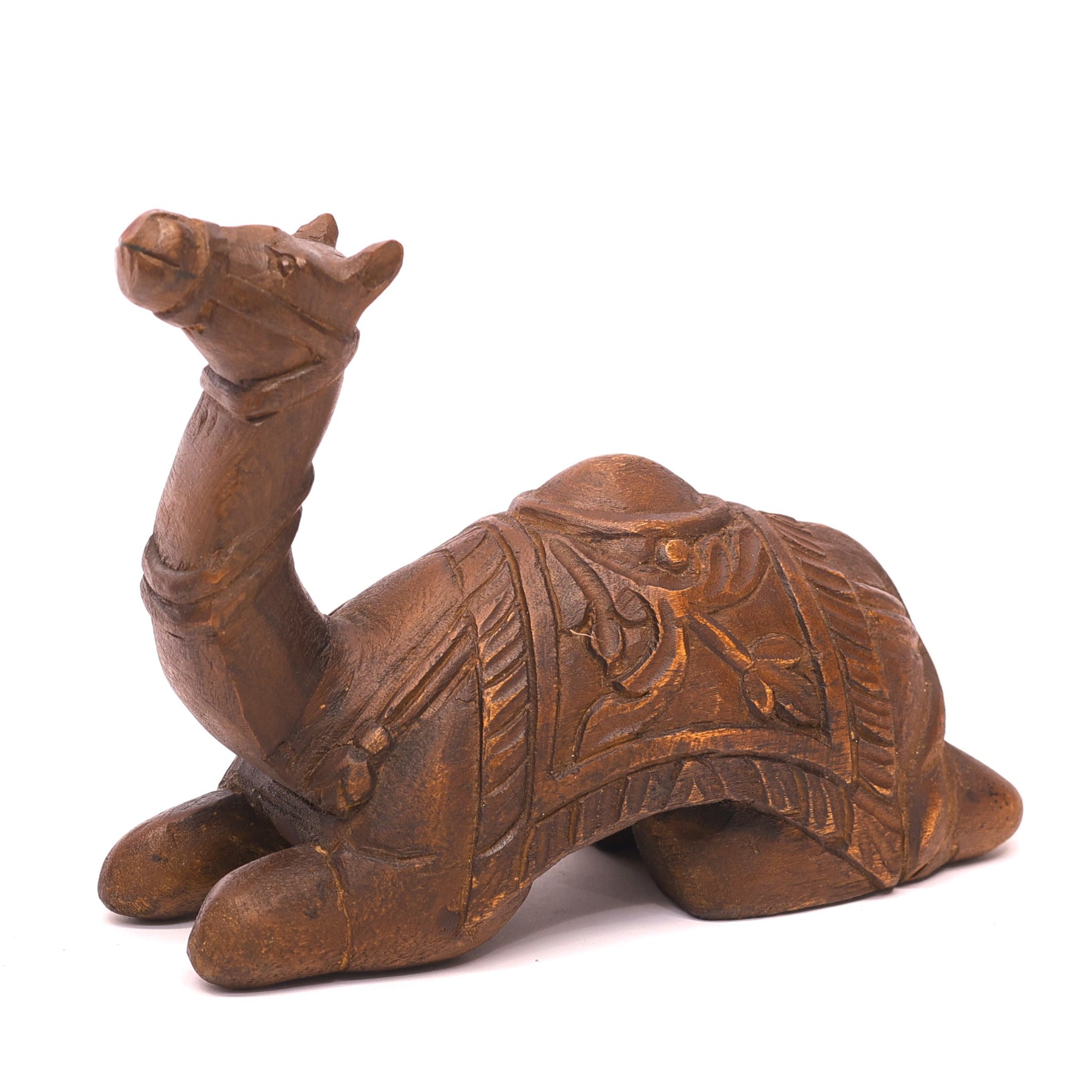 Wooden Camel Showpiece Animal Figurine