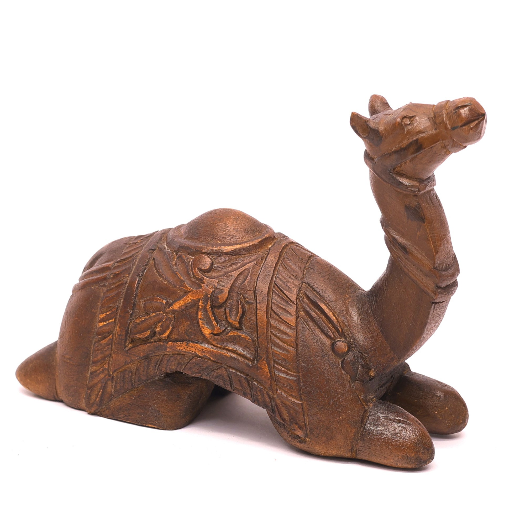Wooden Camel Showpiece Animal Figurine