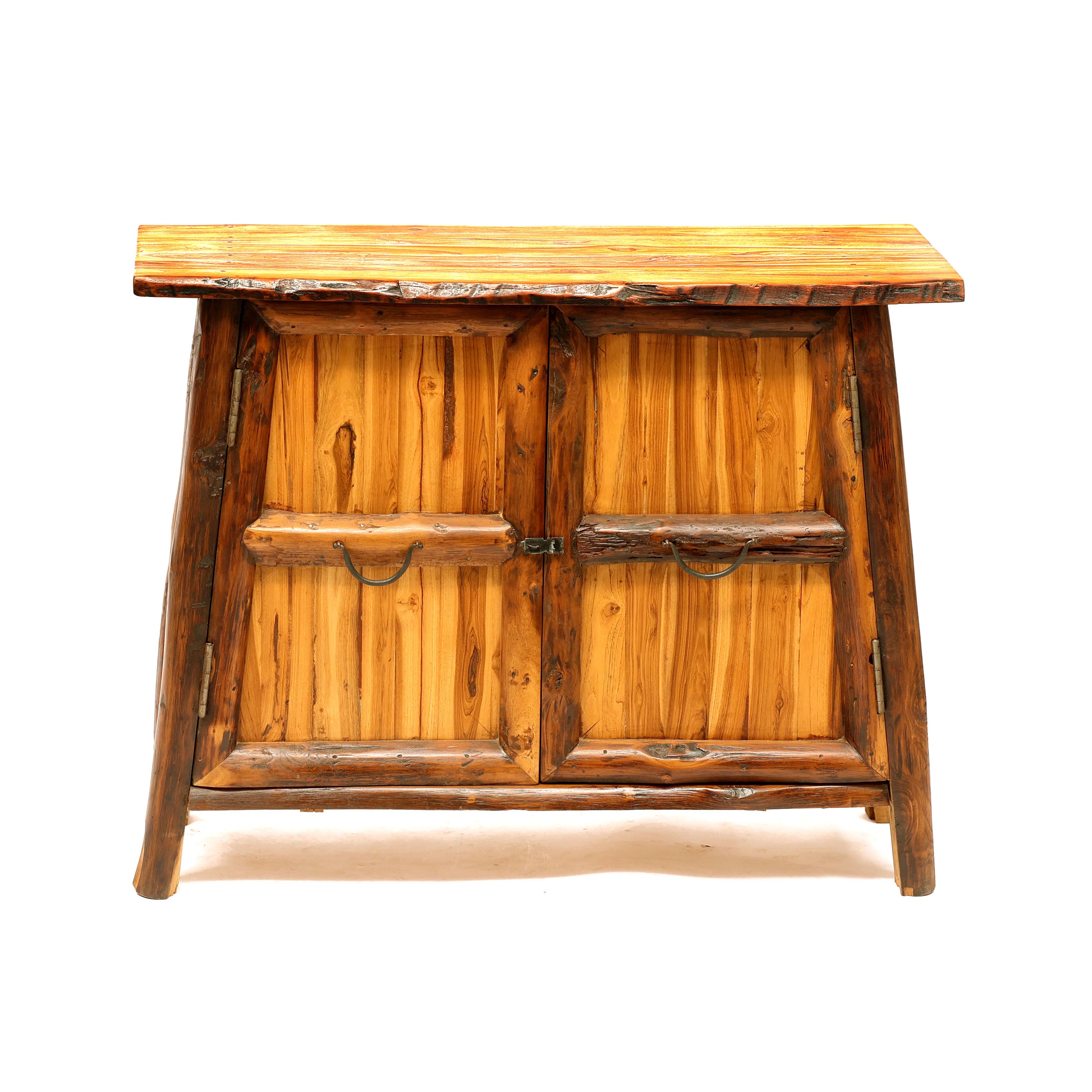 Teak wood Heritage Finish Cupboard Showcase