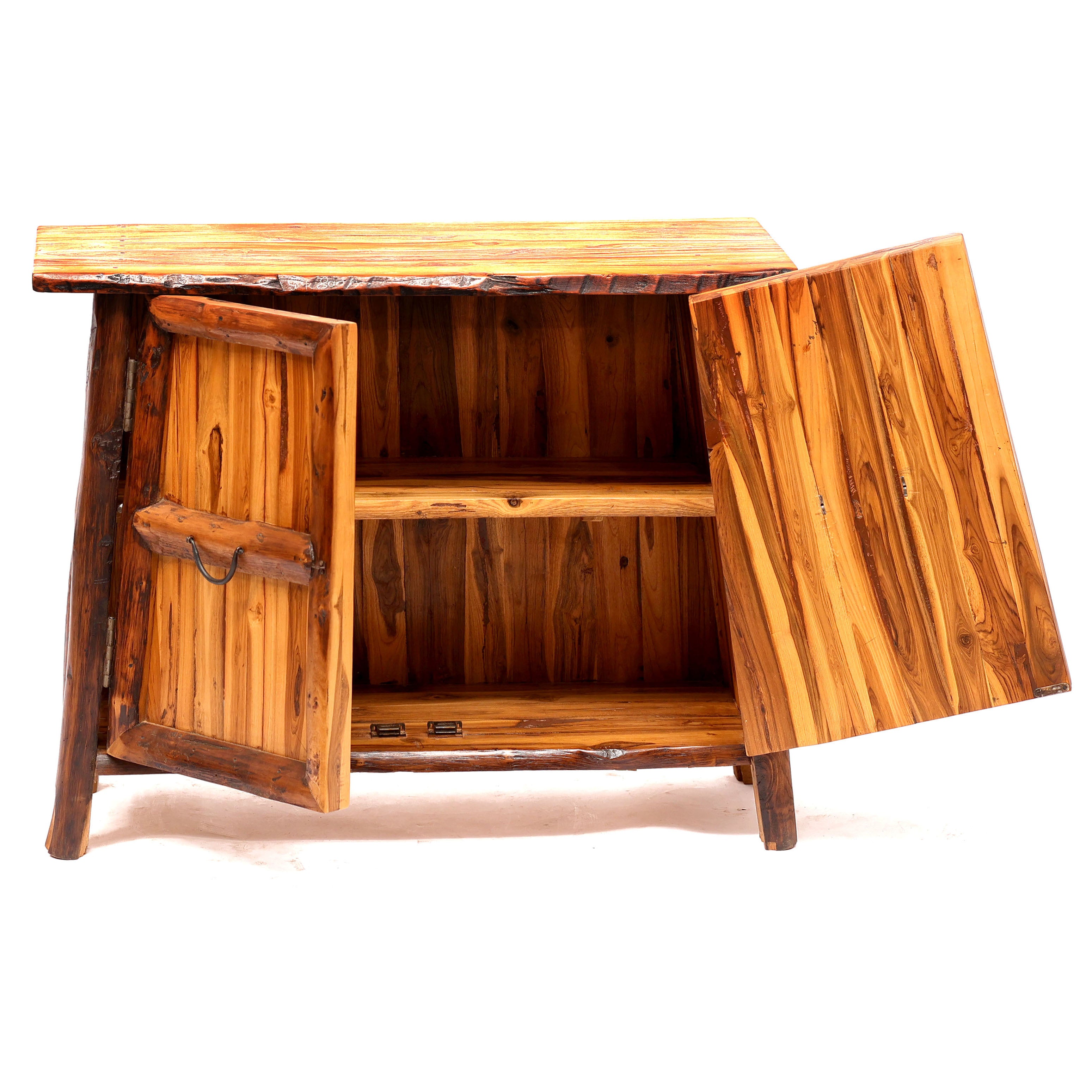Teak wood Heritage Finish Cupboard Showcase