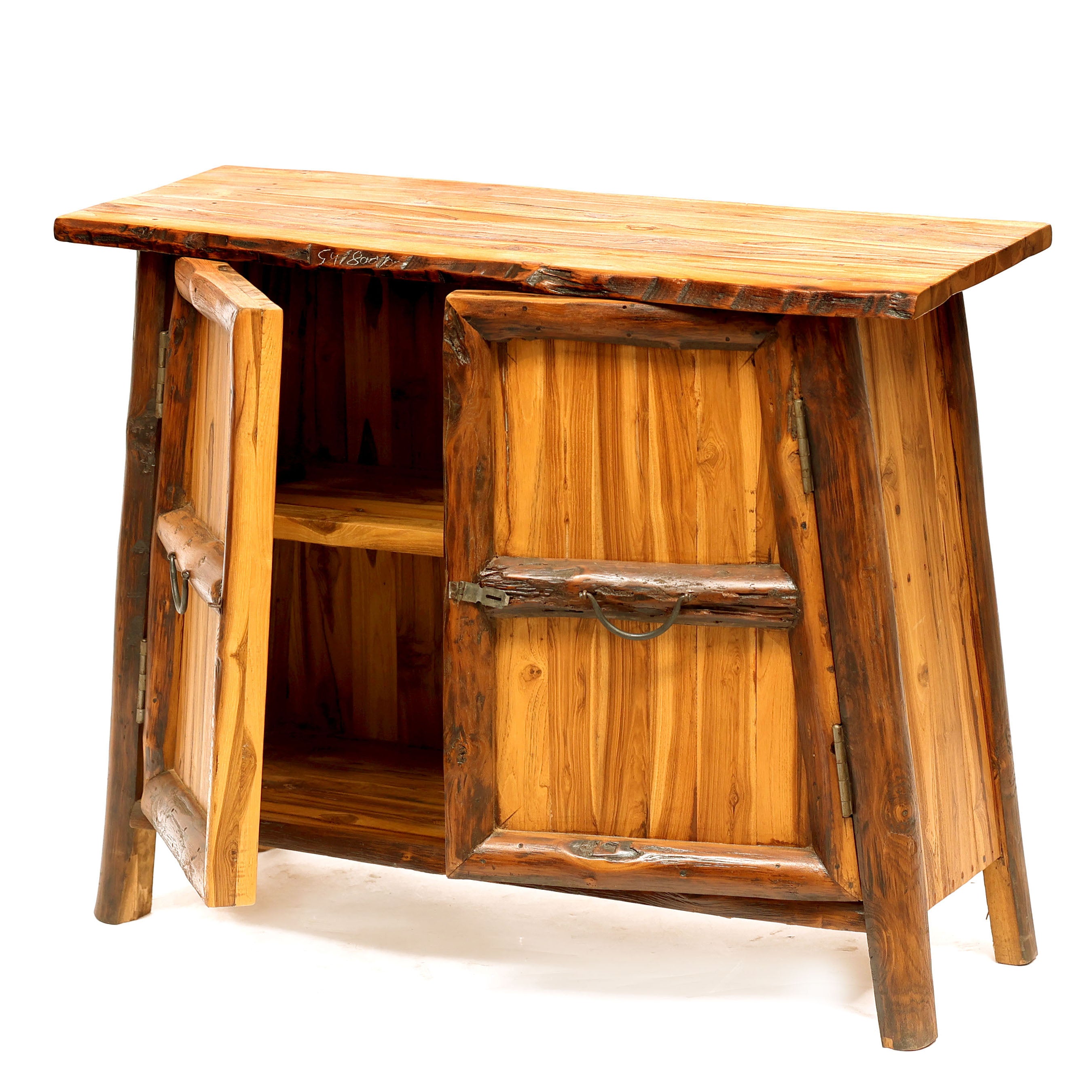 Teak wood Heritage Finish Cupboard Showcase