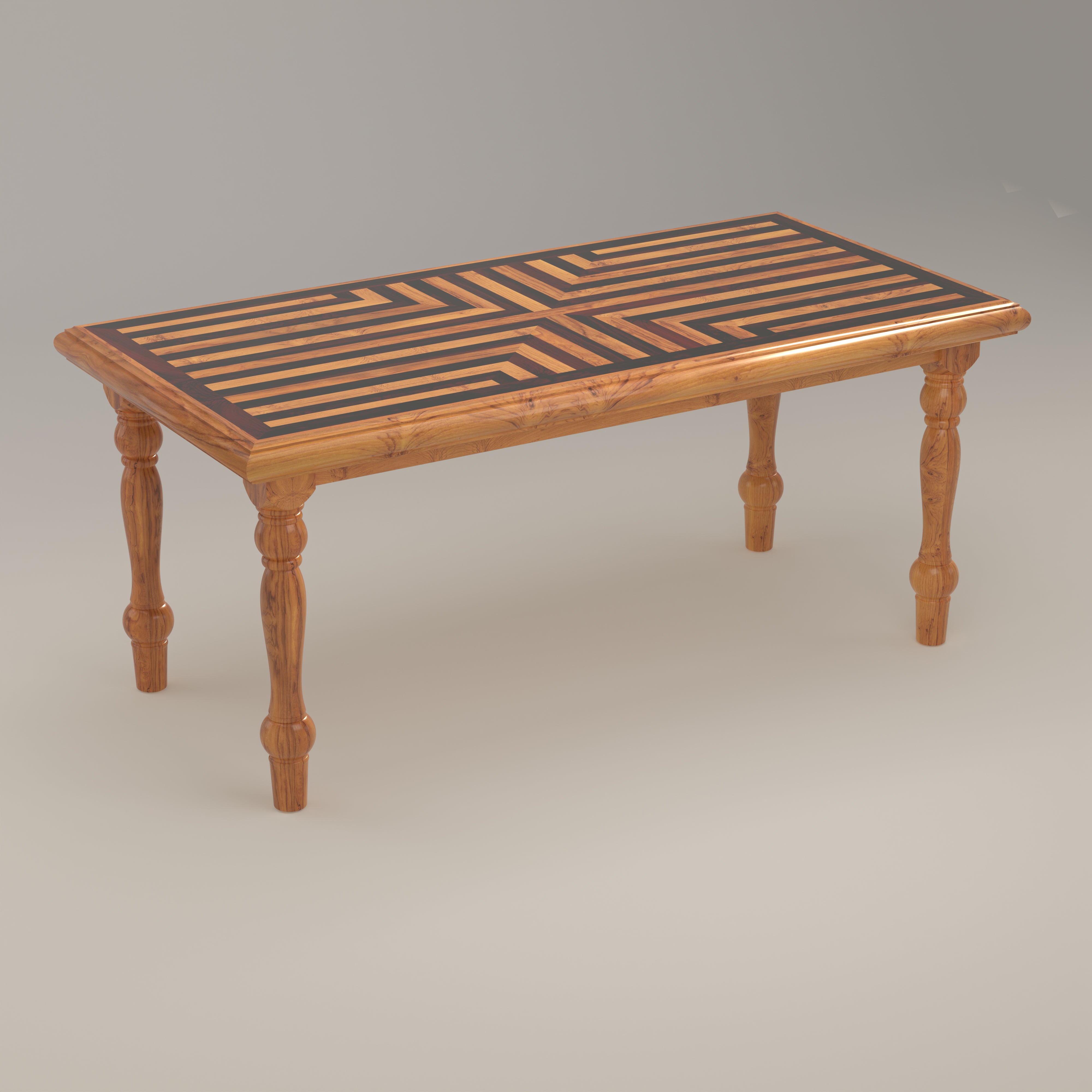 Majestic Modern Top Vintage Style Handmade Wooden Dining Table Dining Table