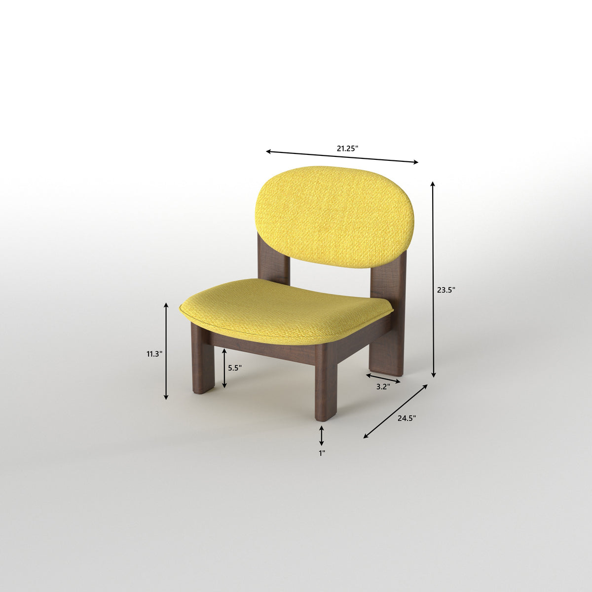 Elongated Dining Table with Rounded Backrest Chairs Japanese Dining Set
