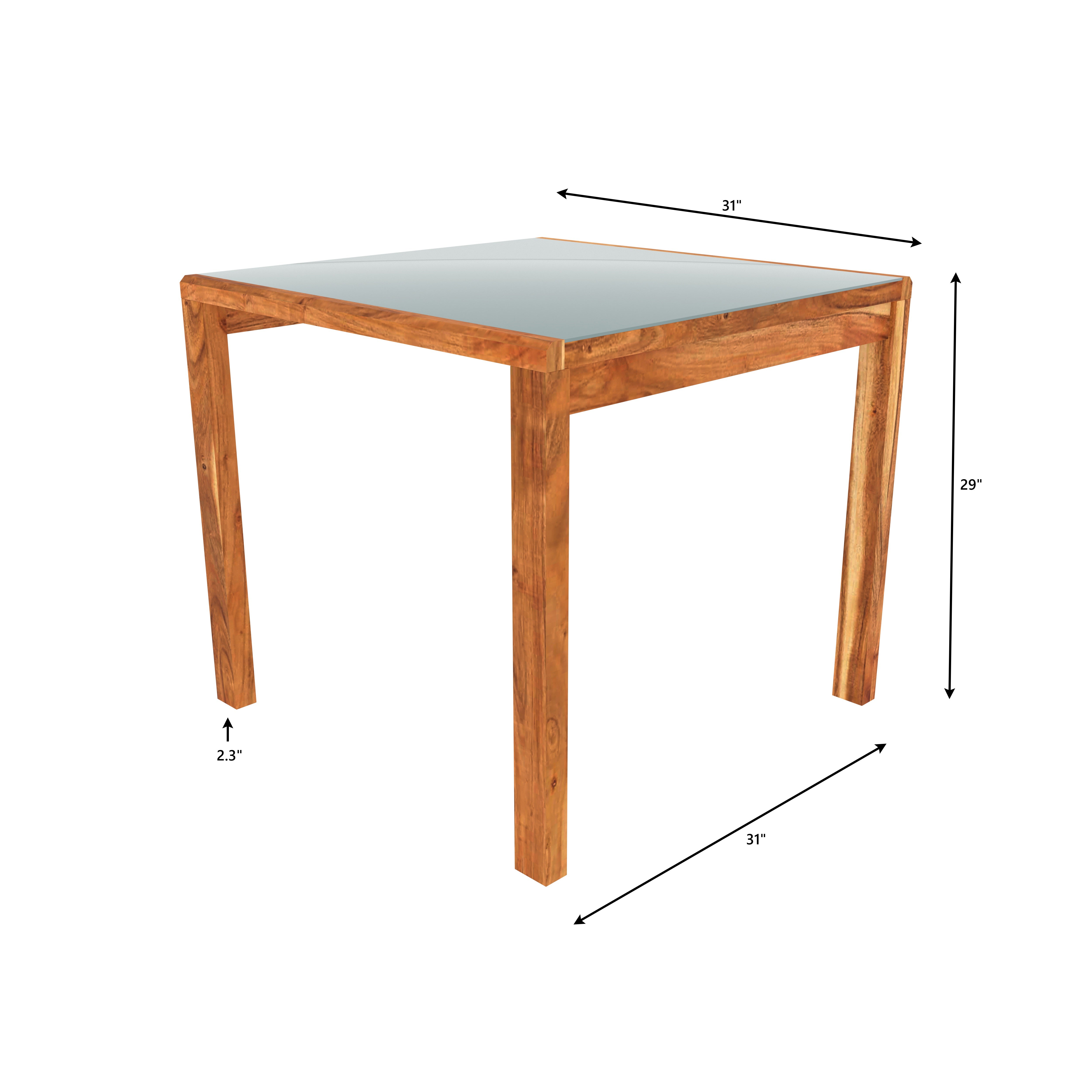 Elegant 4-Seater Wooden Dining Table Set for Modern Homes Dining Set