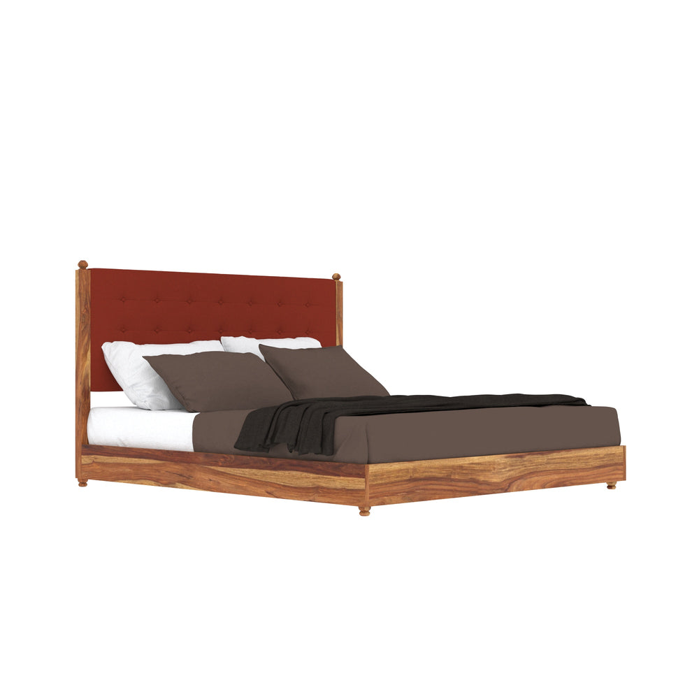 Royal Clever Finished Wooden Handmade Long Bed for Bedroom