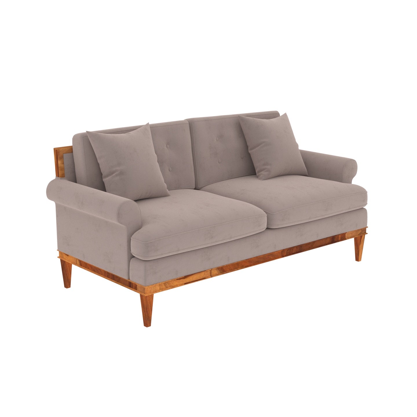 Antique Light Dove Shaded Premium 2 Seater Sofa Sofa