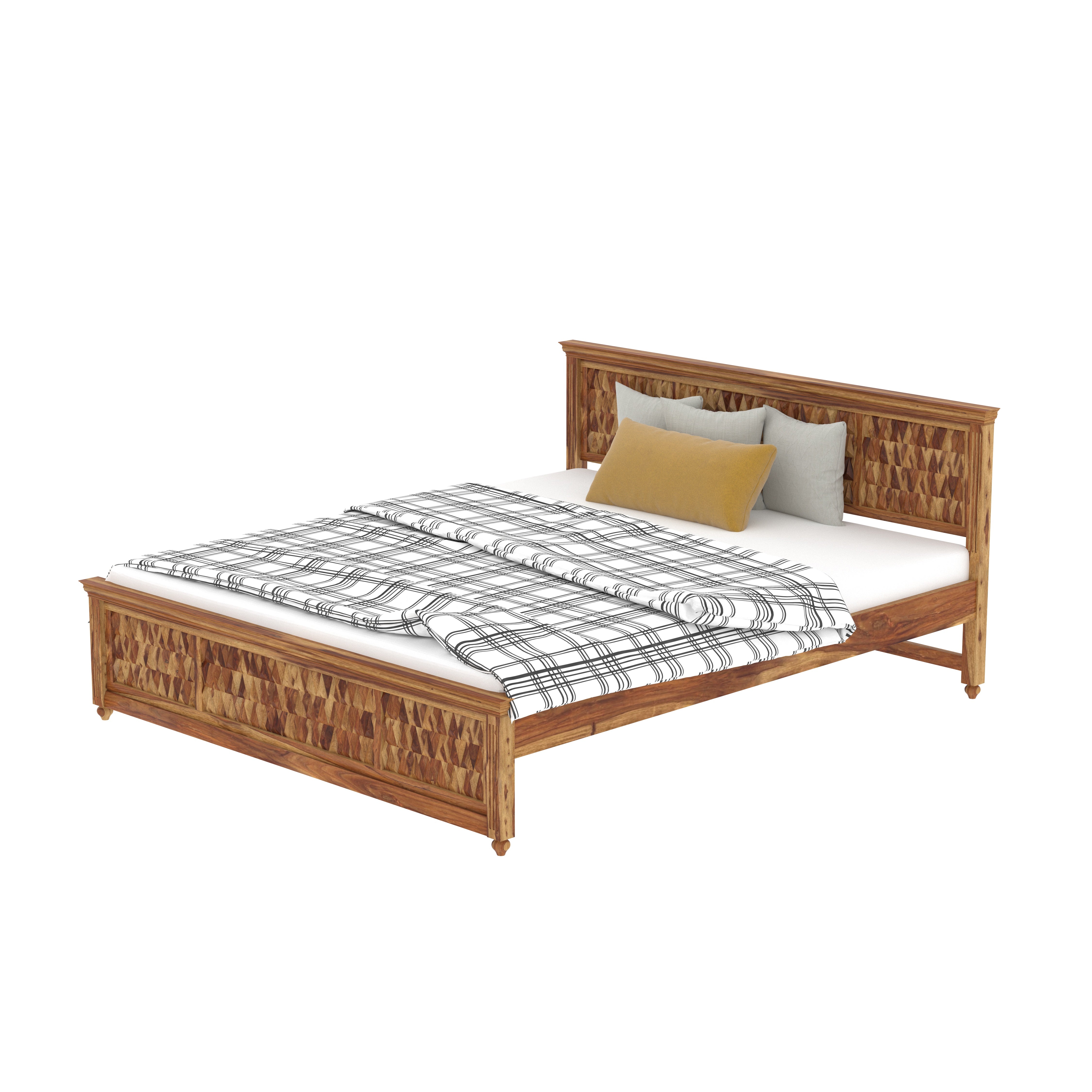 Richard Quality Finished Wooden Handmade Wooden Bed Bed