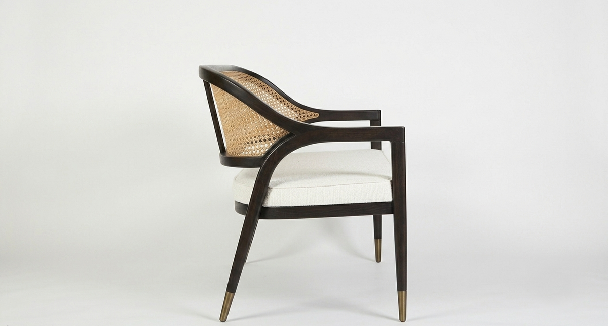Elegant Cane Back Bench Bench