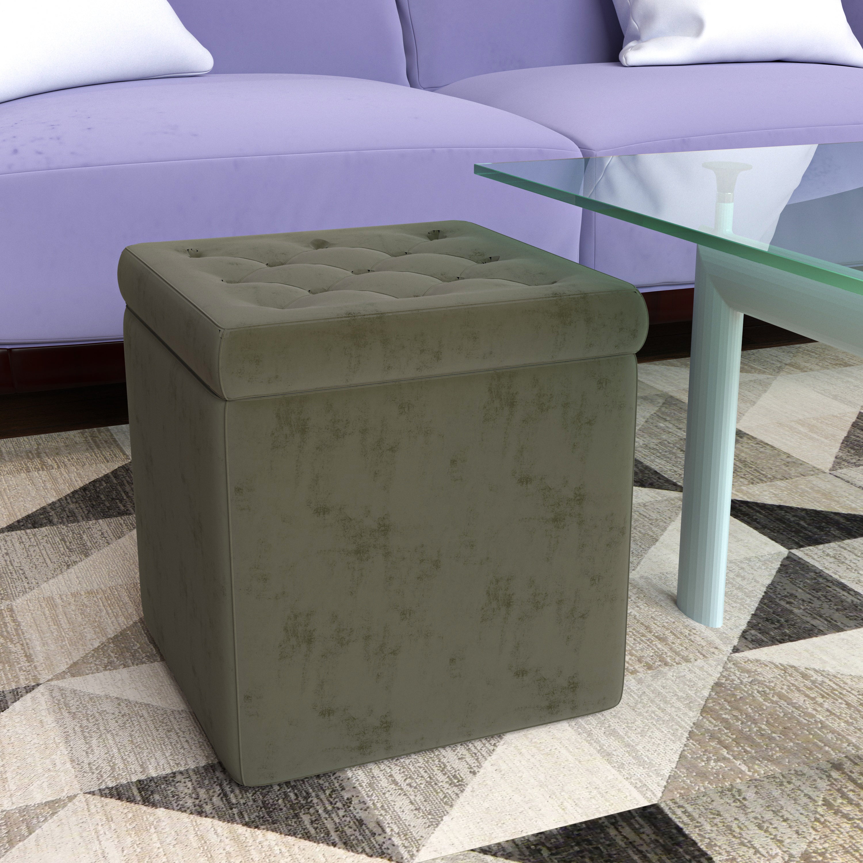 Premium Smooth Puffy Modern Seating Stool