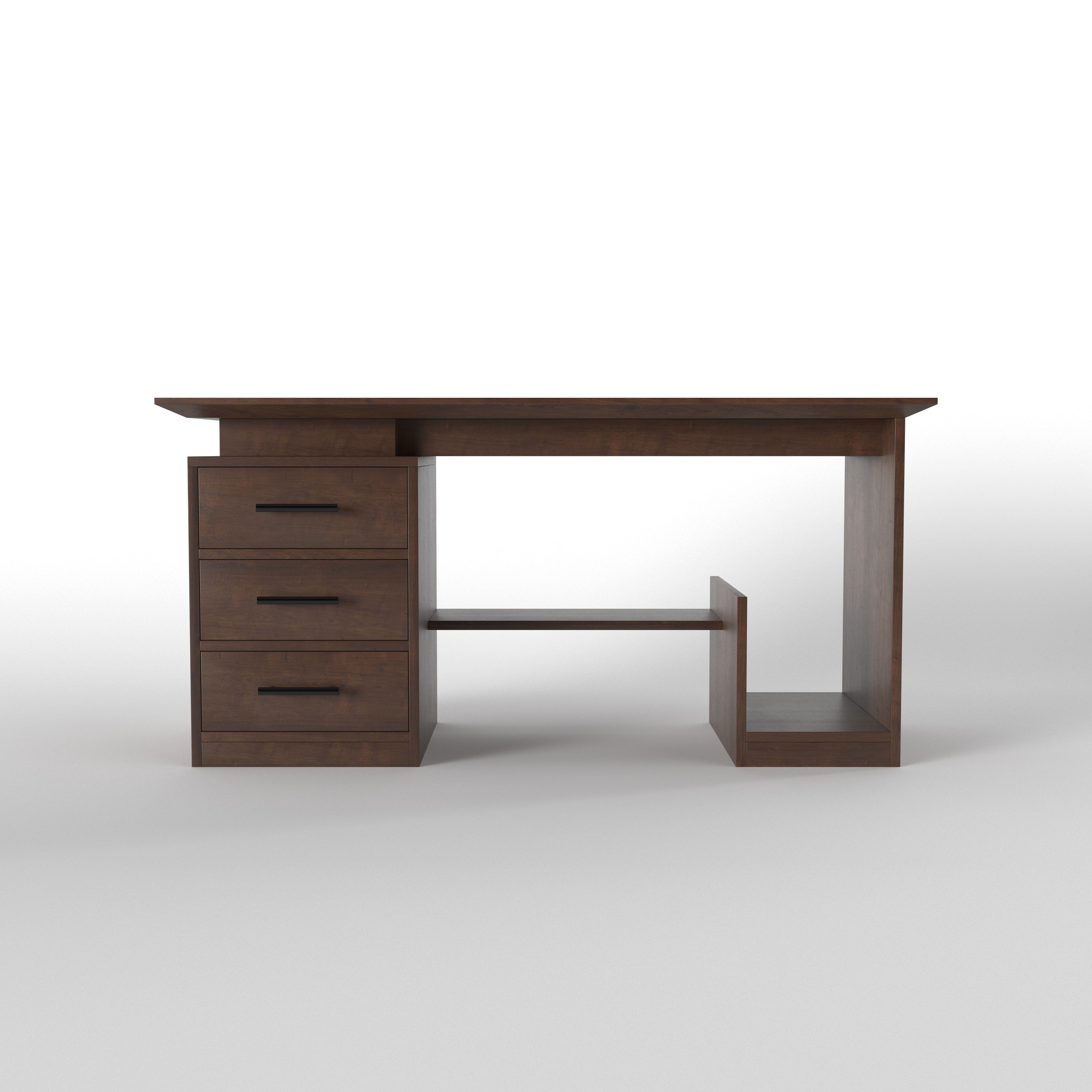 Modern Office Desk with Drawer Storage & CPU Compartment Study Table