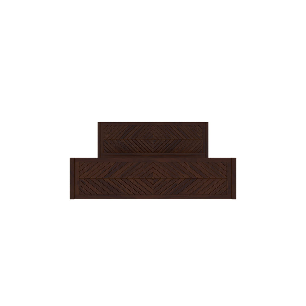 Scandinavian Contemporary Wooden Storage Bed