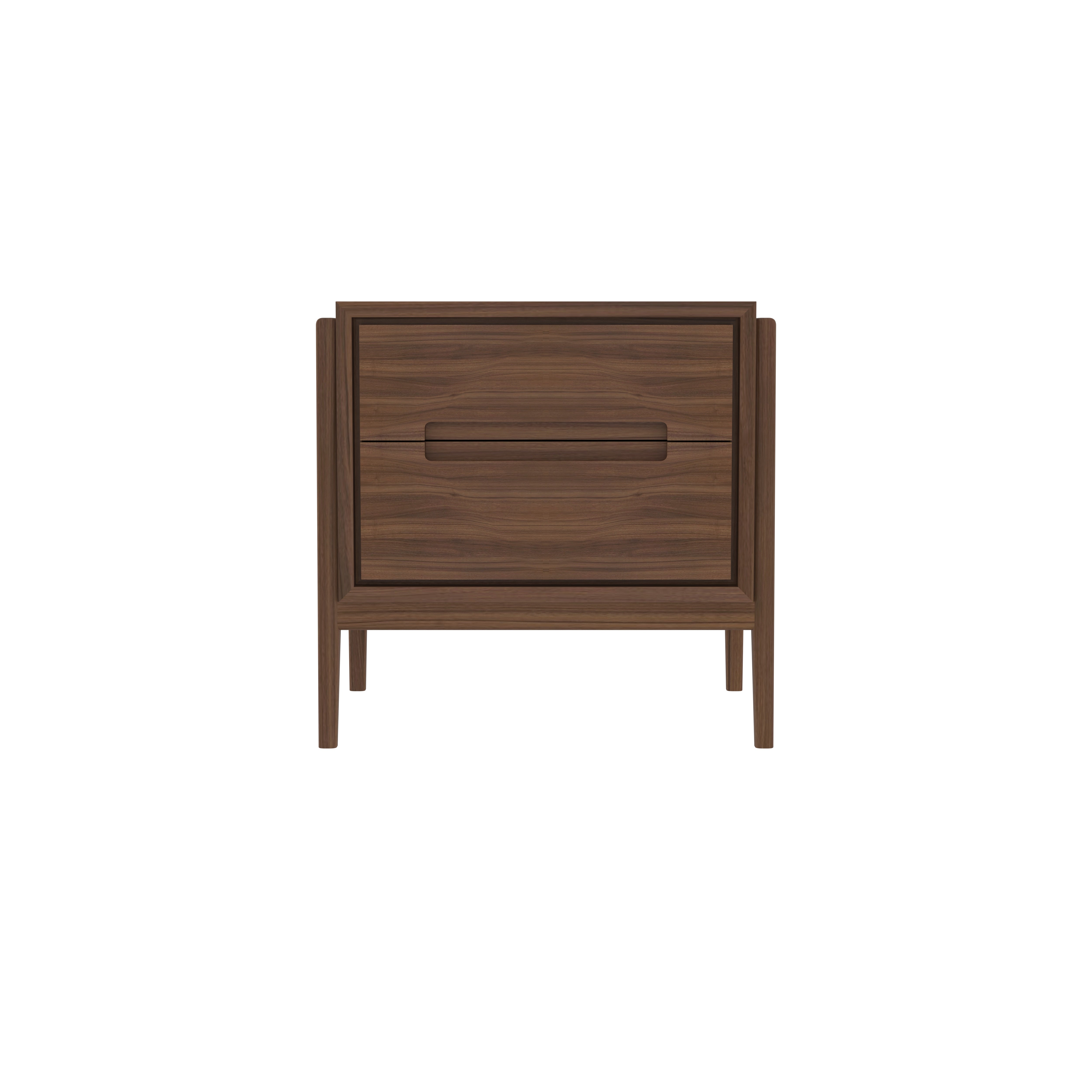 Modern Floating Bedside Table with Single Drawer and Open Shelf Bedside
