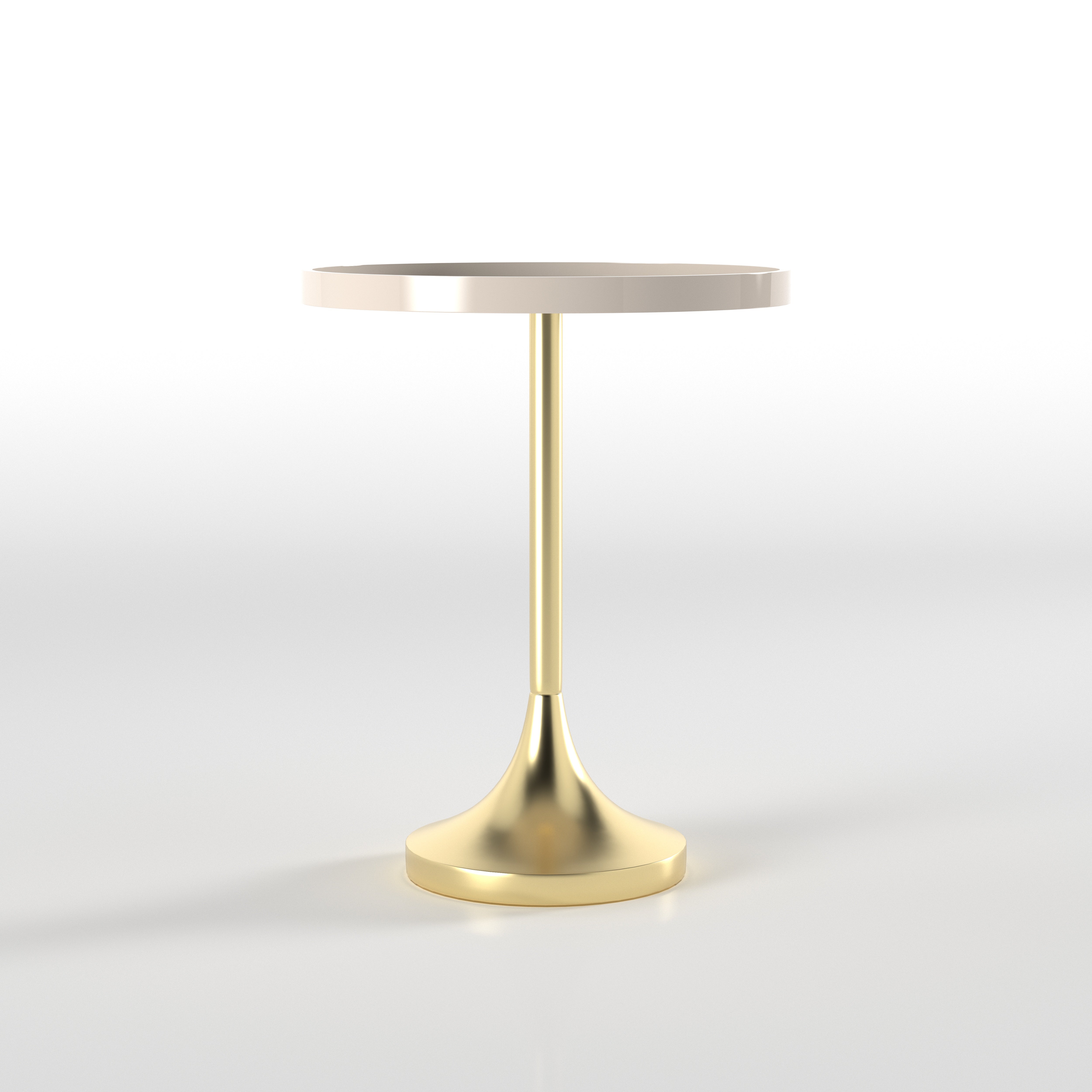 Hypnotic Vortex End Table - Hand-Painted Op Art Design End Table