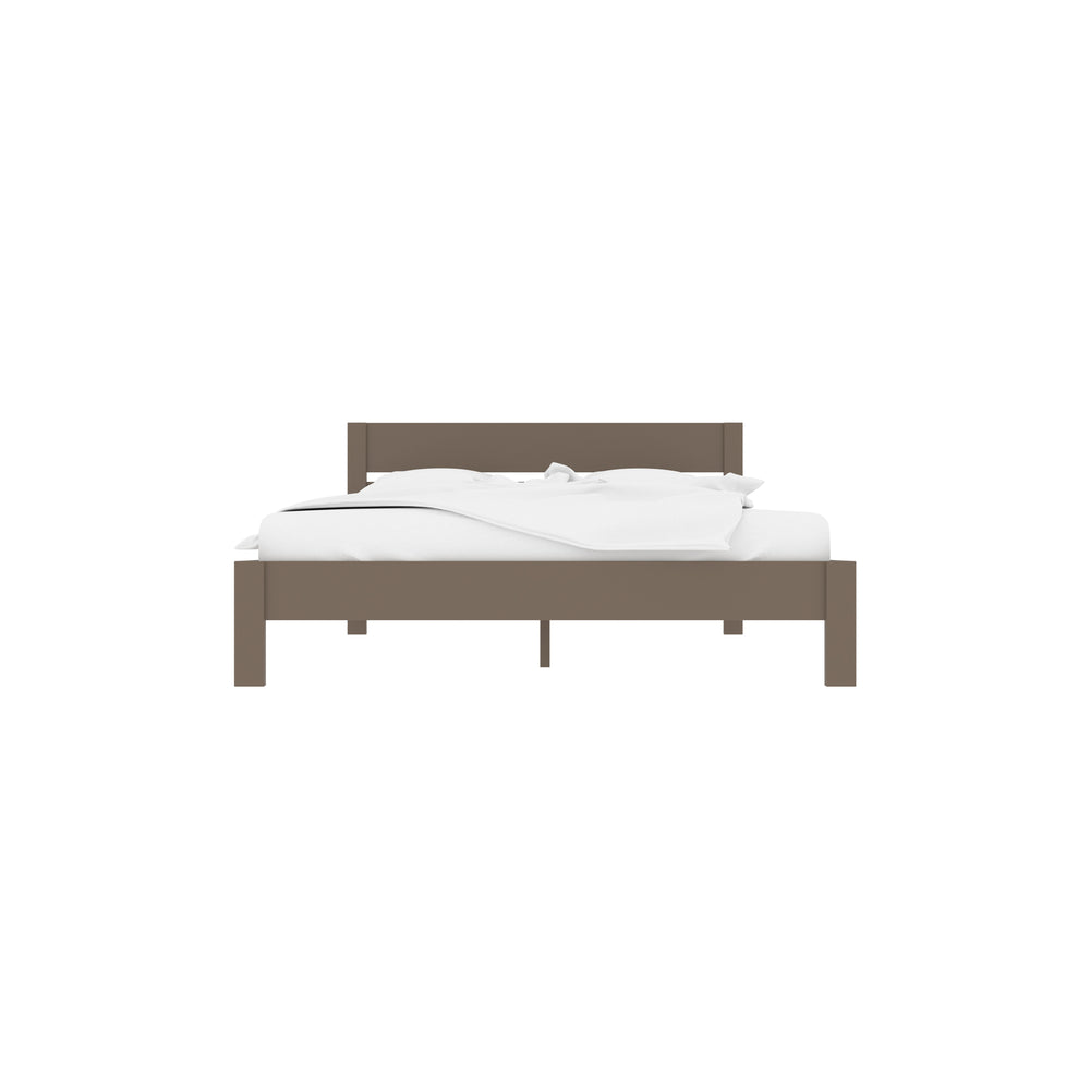 Minimalist Wooden Bed Frame with Low Headboard | Sleek & Sturdy Design
