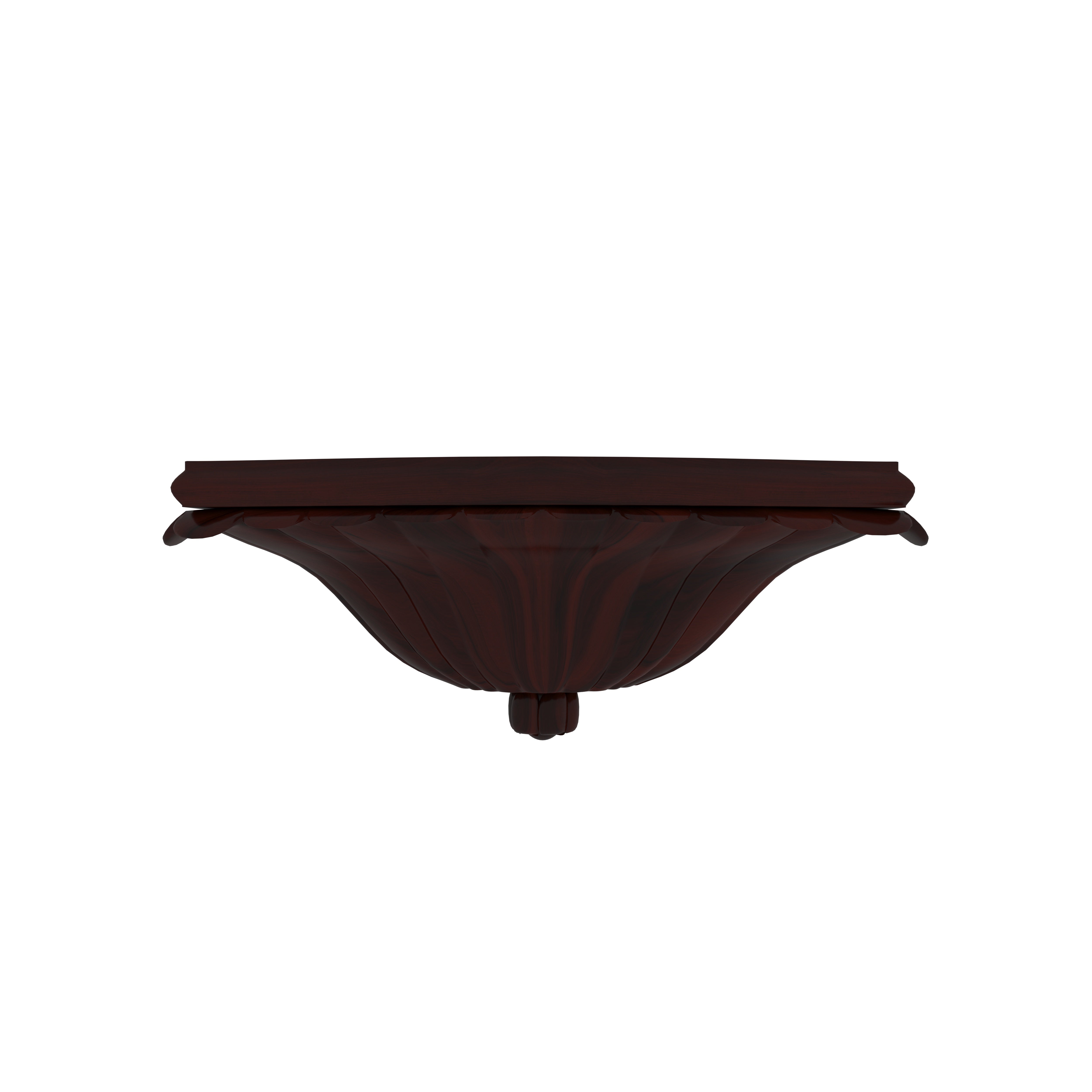 Antique Wall-Mounted Wooden Corner Shelf – Decorative Accent Bracket Wall Rack