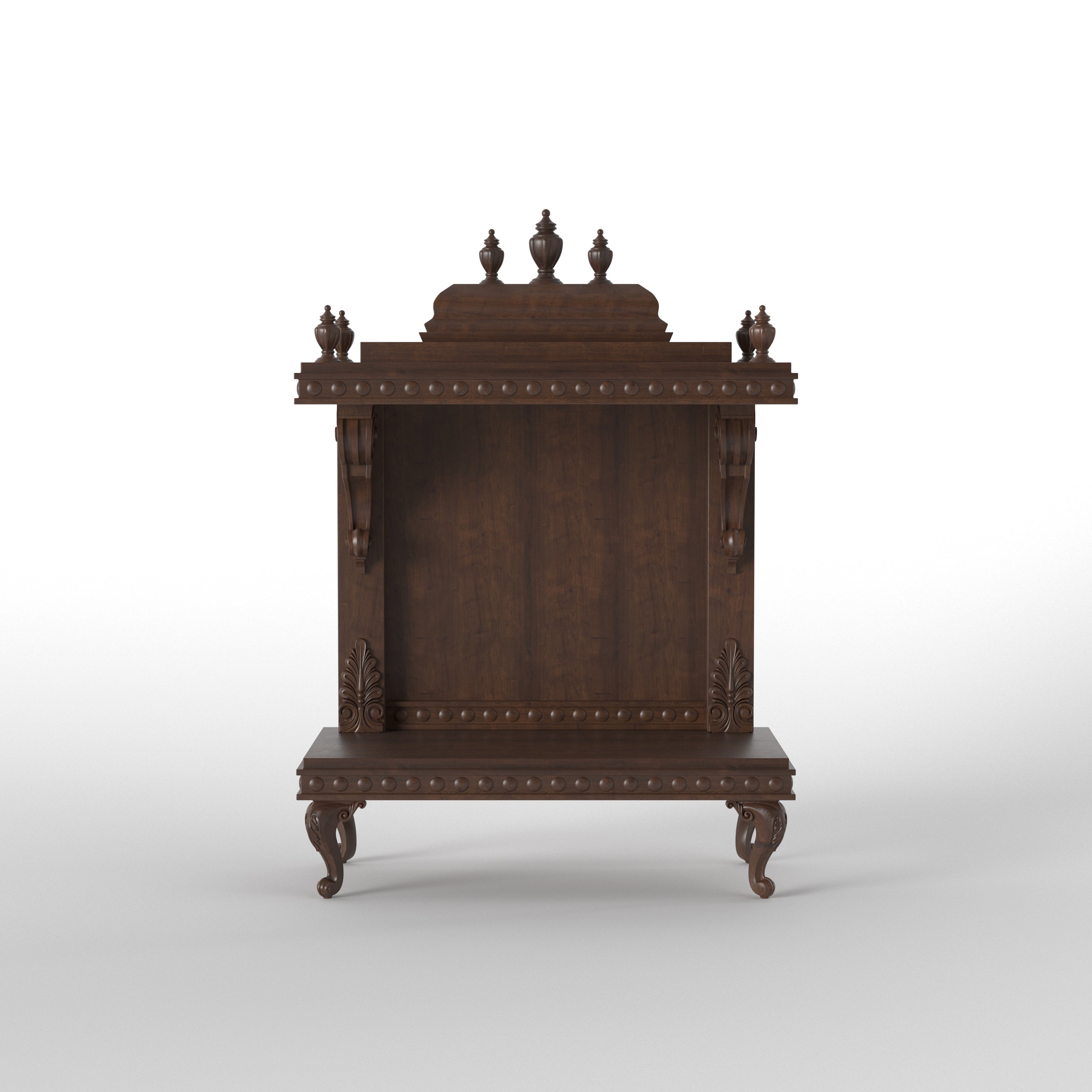 Classic Freestanding Temple Mandir with Ornamental Detailing Temple