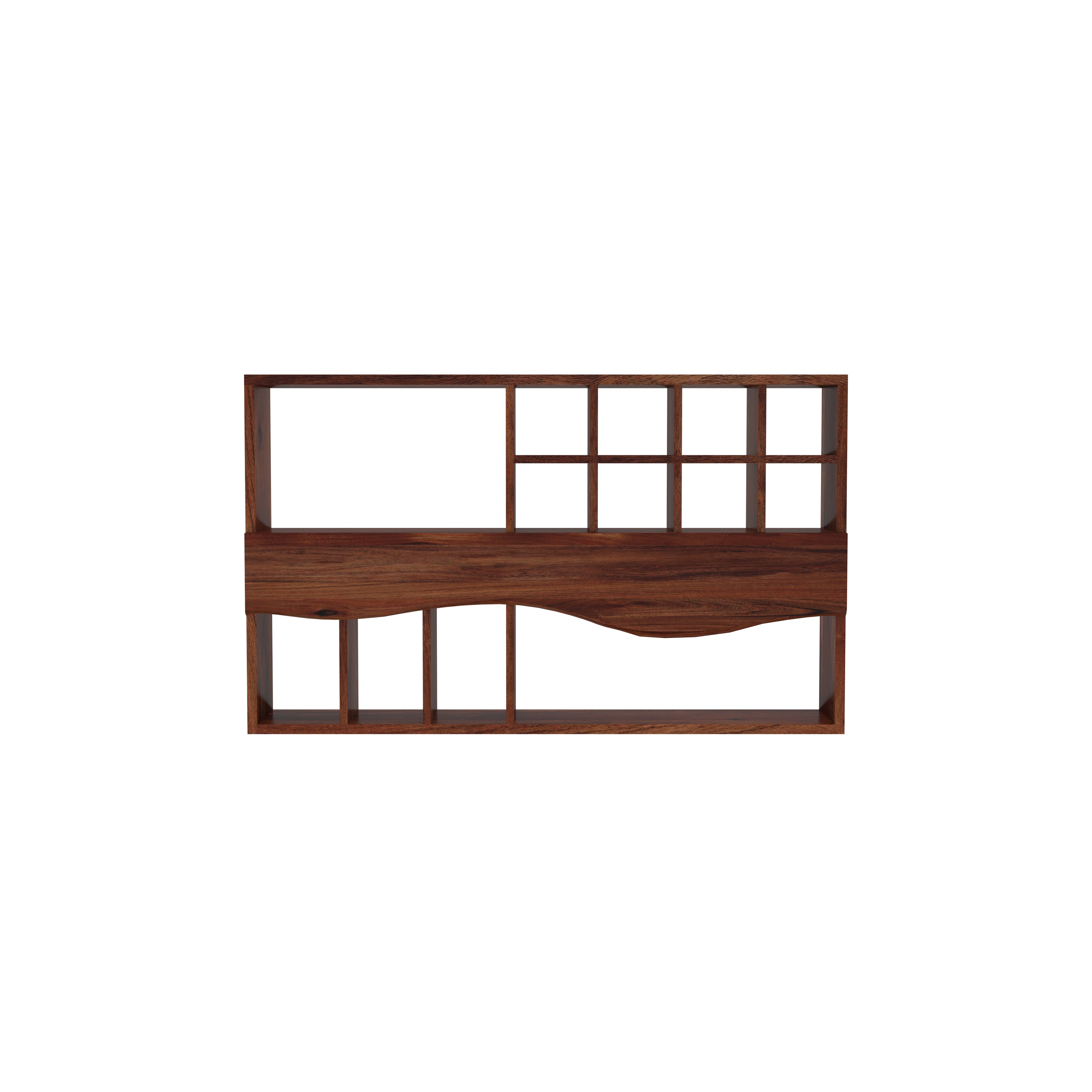 Wall-Mounted Shelf with Mixed Compartments & Divider Wall Rack