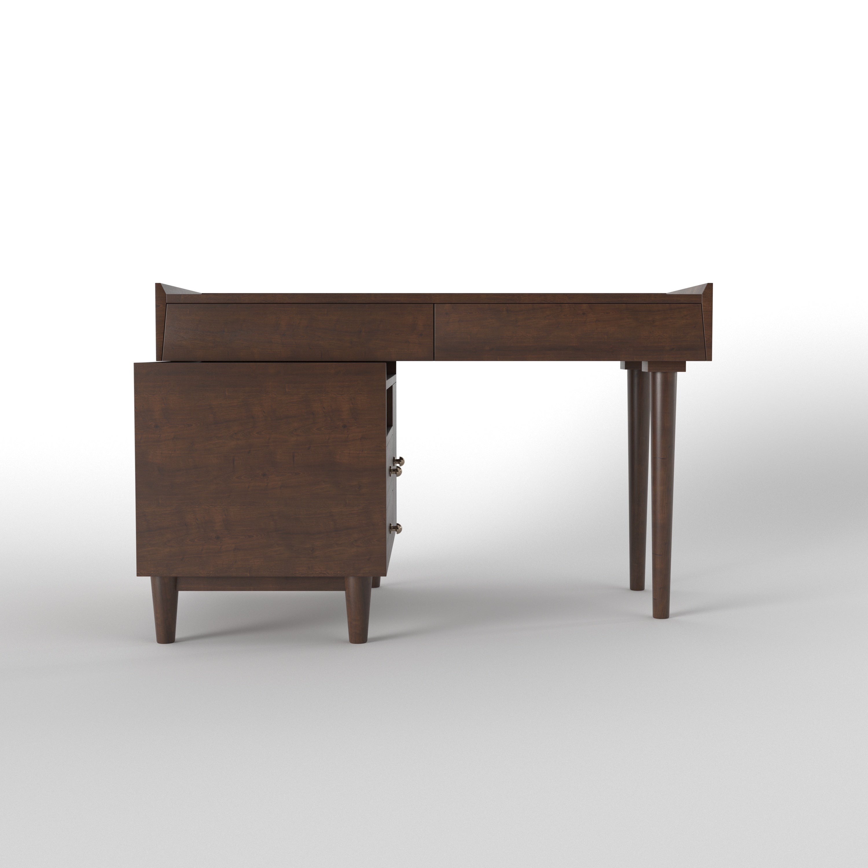 Minimalist Writing Desk with Integrated Storage Cabinet Study Table