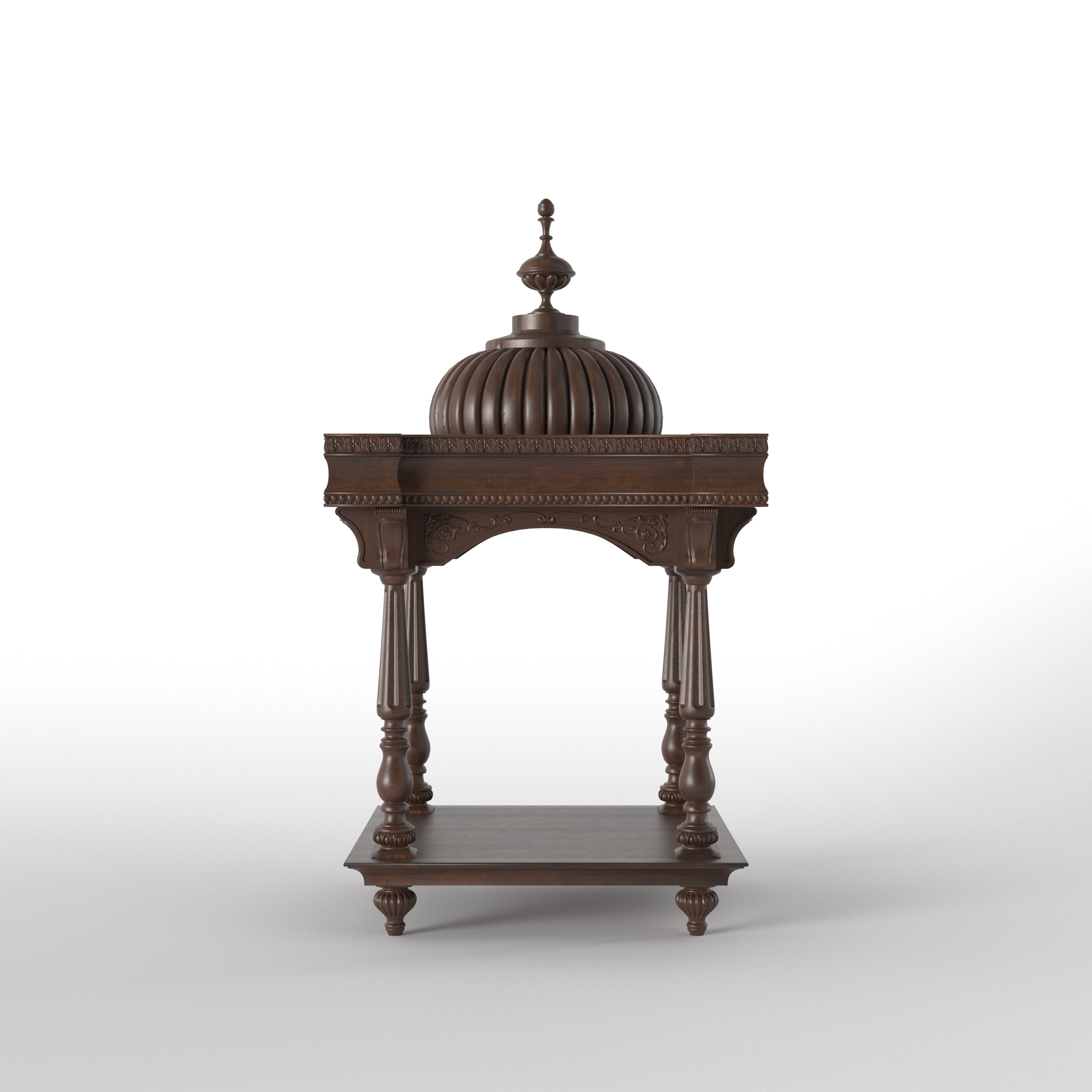 Royal Dome Style Temple Mandir with Ornamental Pillars Temple