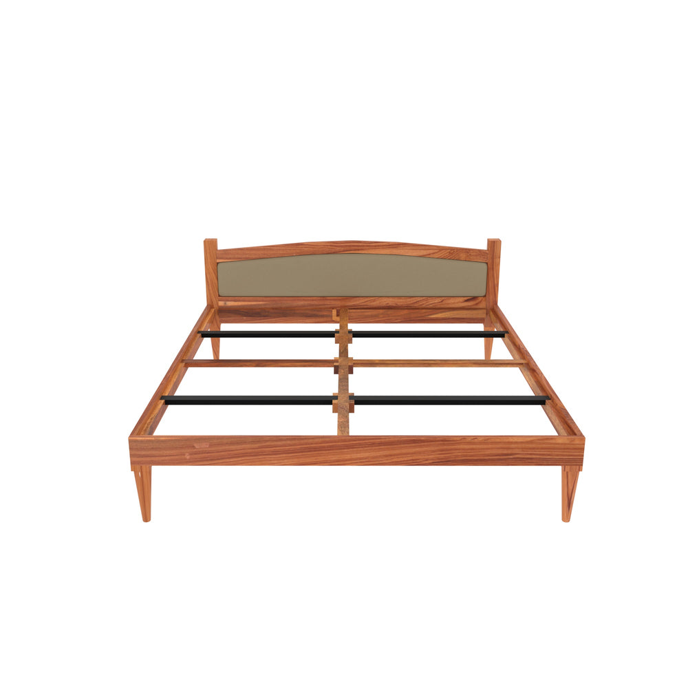 Solid wood Upholstered Bed (Teak wood)